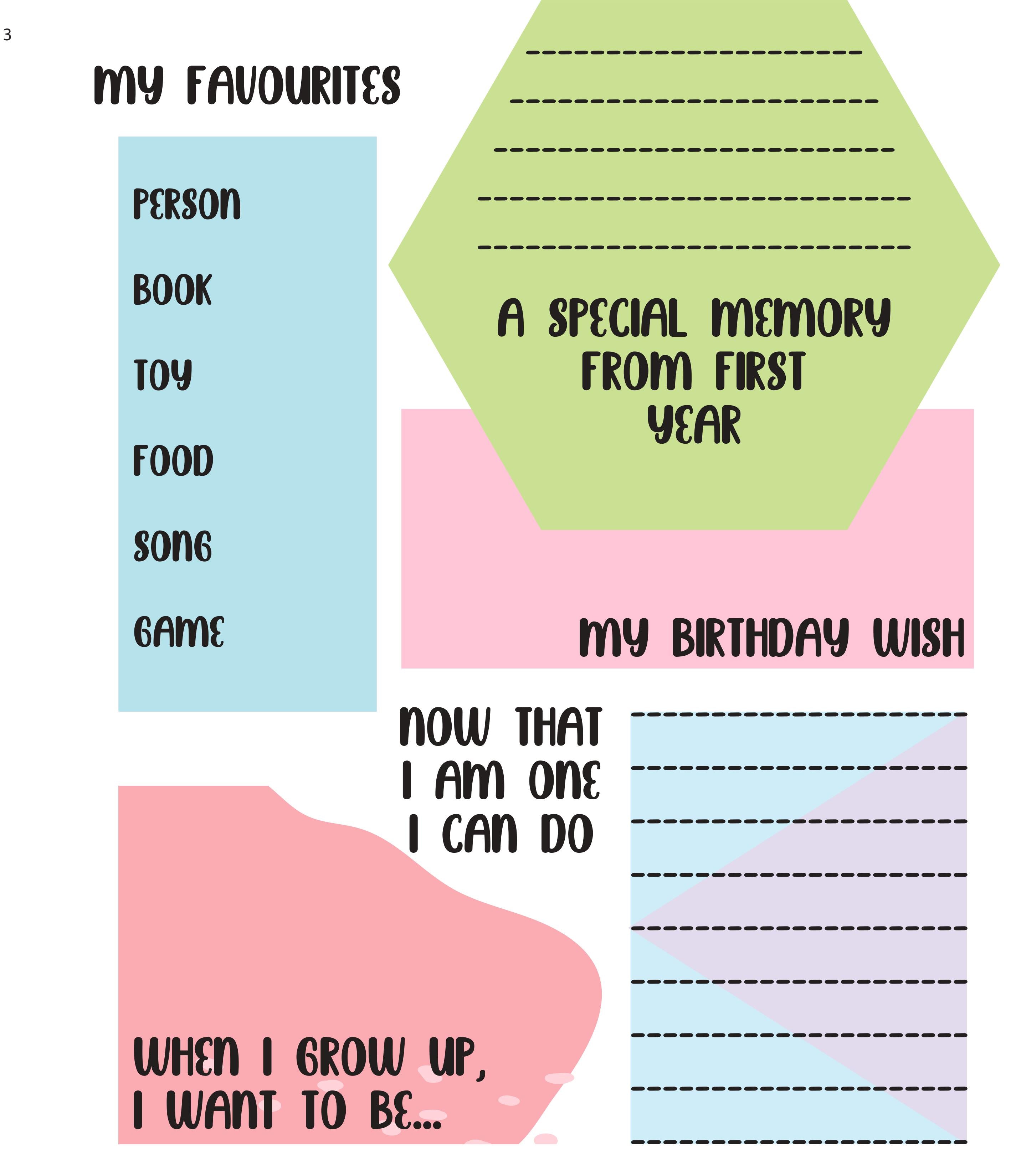 Birthday Record Book - Personalised