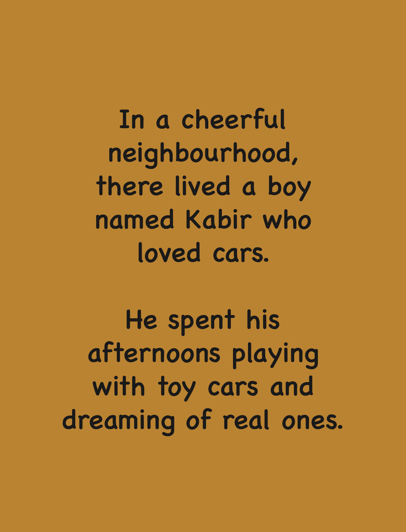 Cars storybook - Personalised