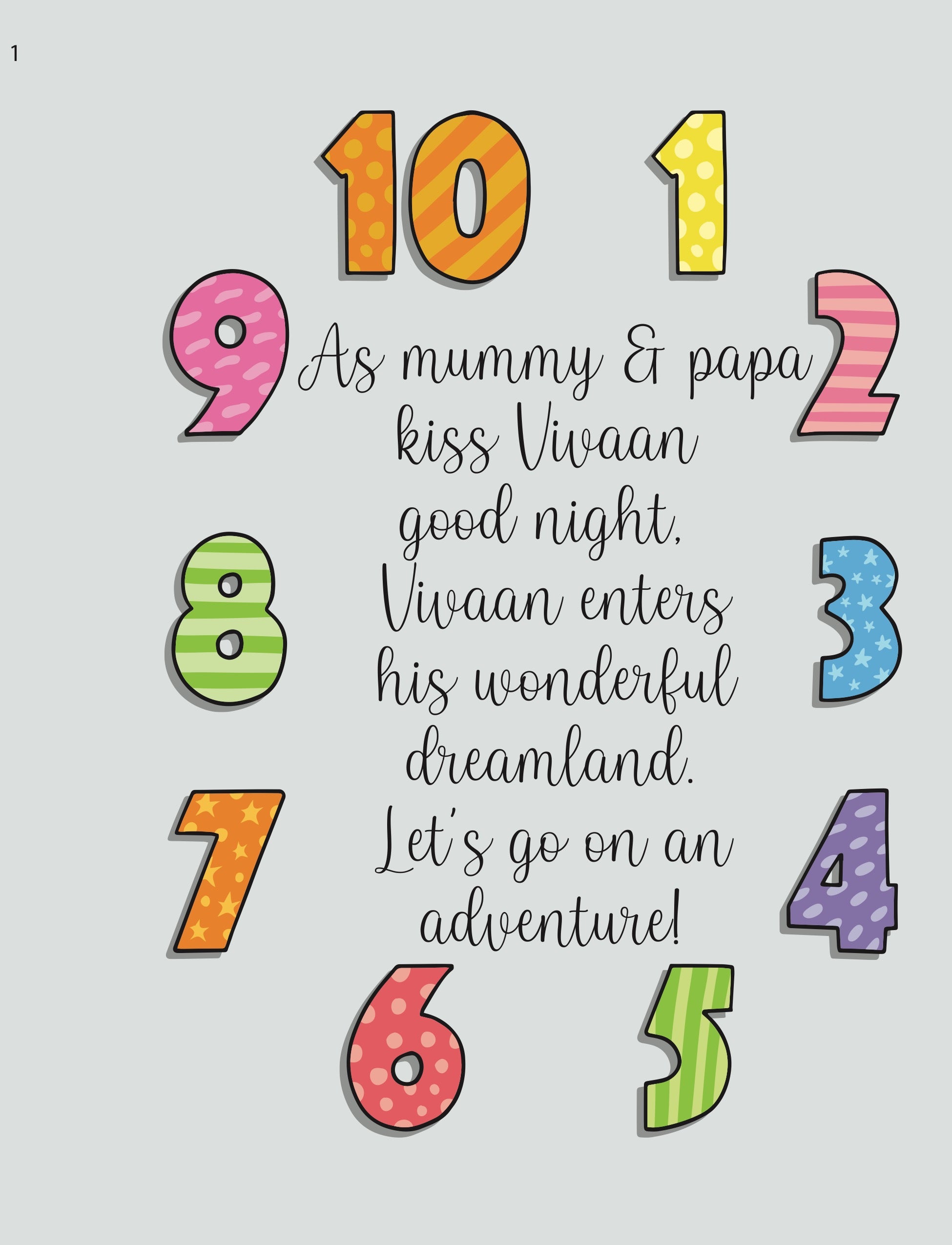 Counting StoryBook - Personalised