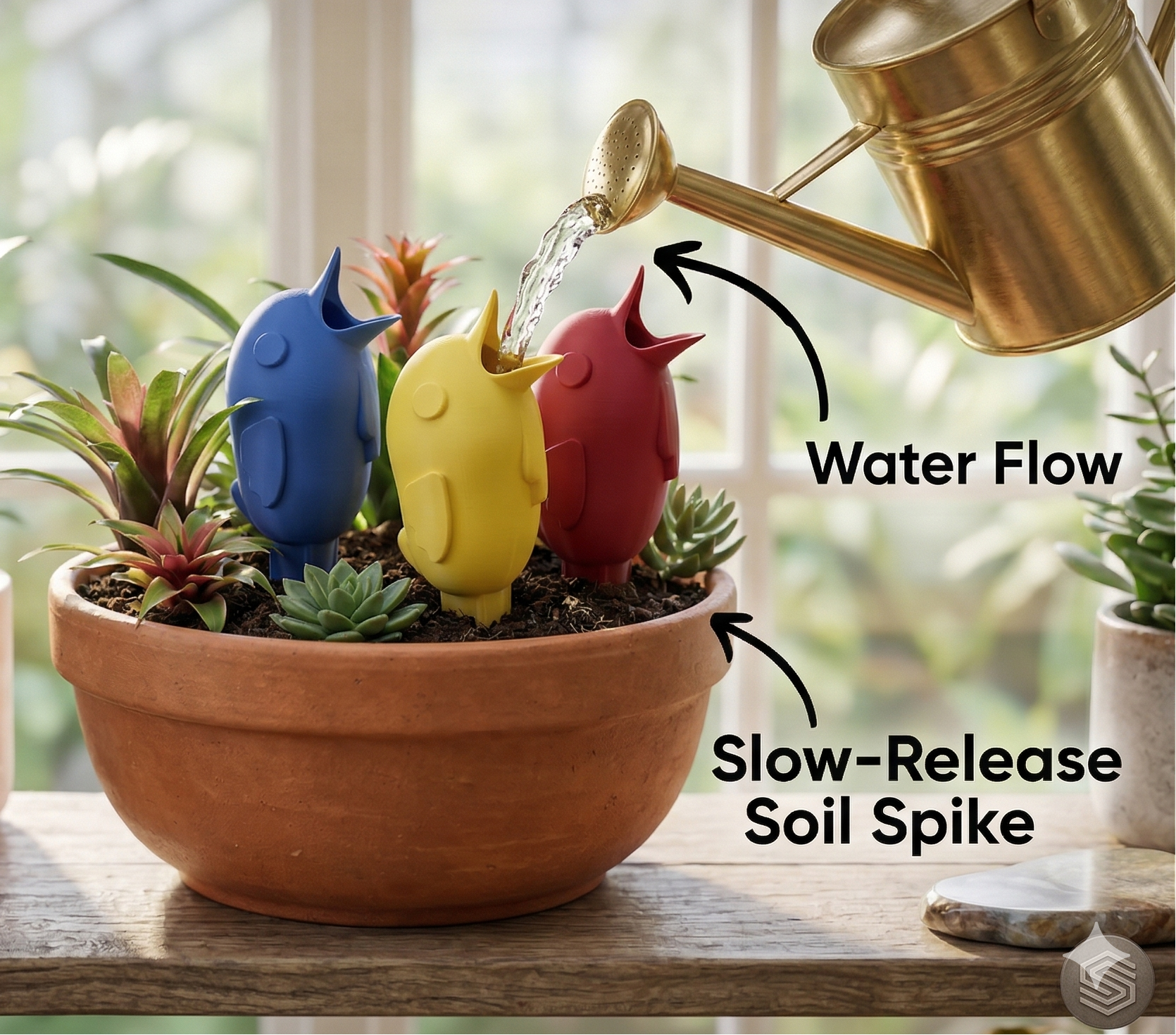 BEEJ - Self-Watering Plant Bird