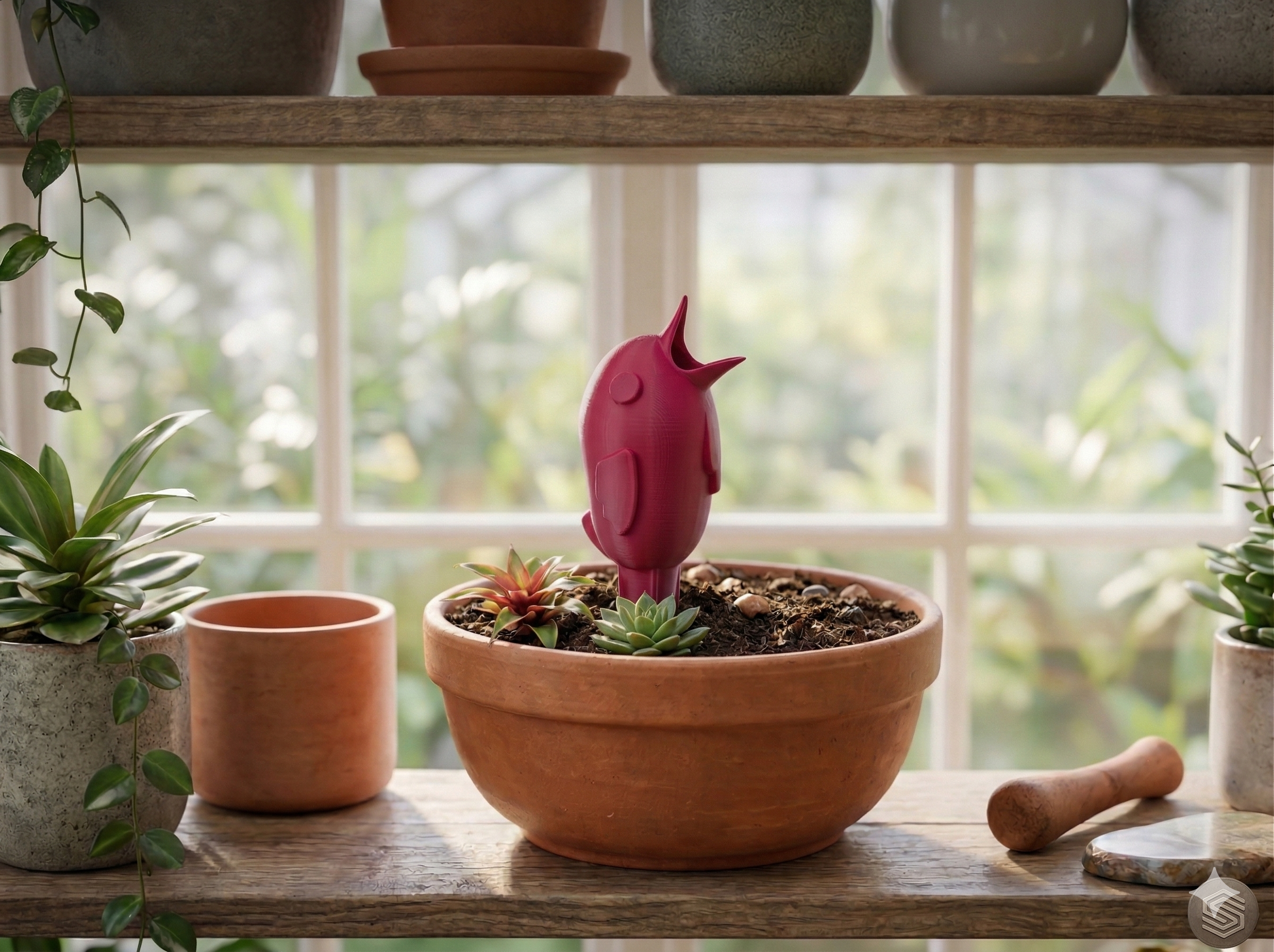 BEEJ - Self-Watering Plant Bird