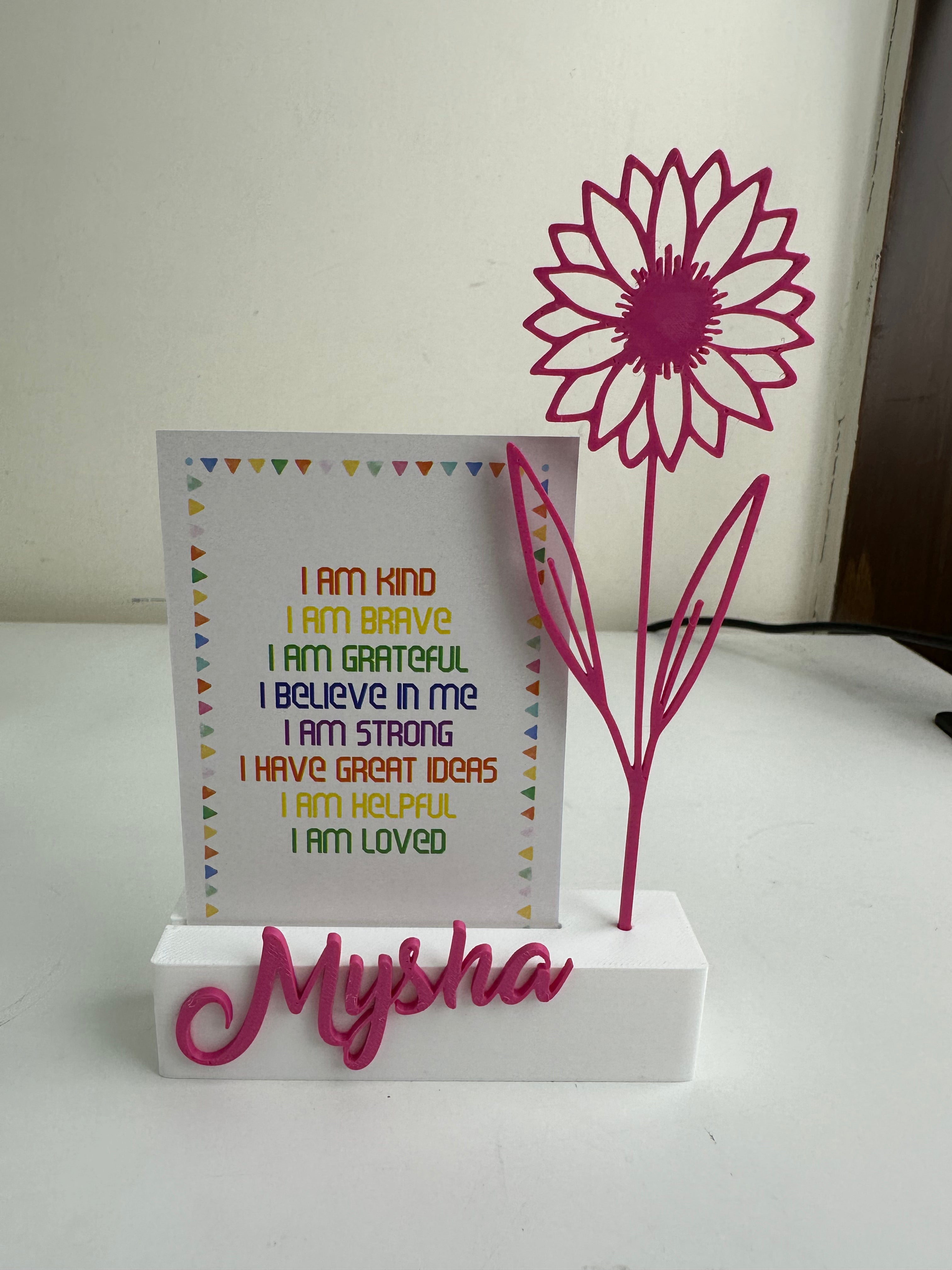 Desk Charms Photo & Notes Holder PERSONALISED