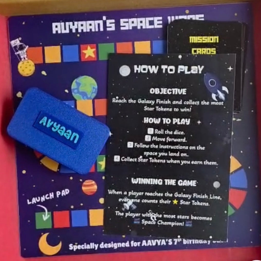 The Game Box with Custom Theme Tokens Personalised | SPACE Theme