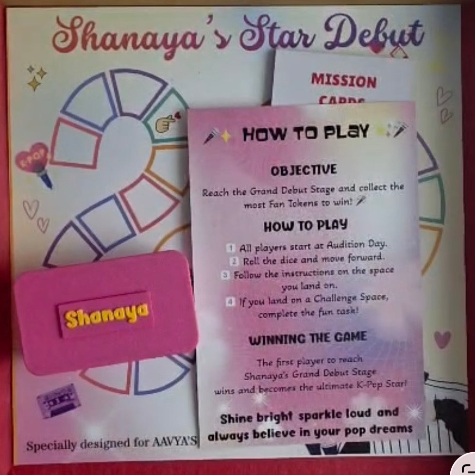 The game box with Custom Theme Tokens  Personalised K-POP