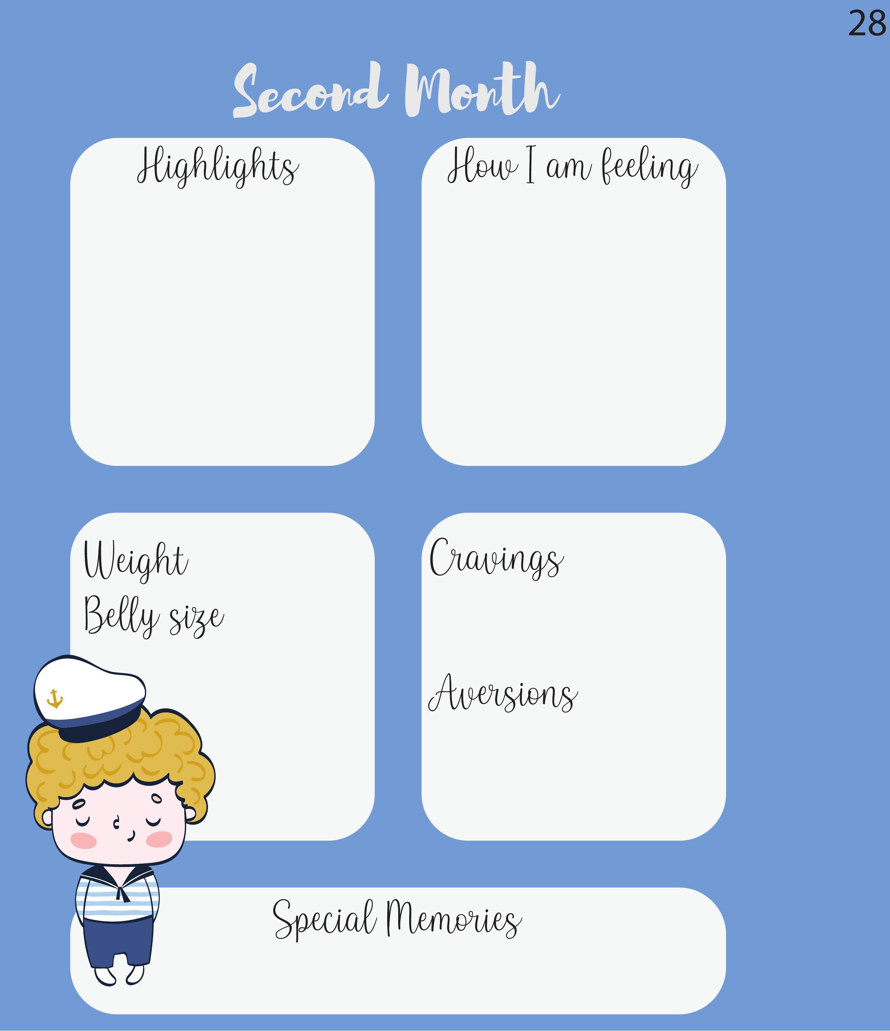 Pregnancy Journal with Photo Cover The Happy Hippo