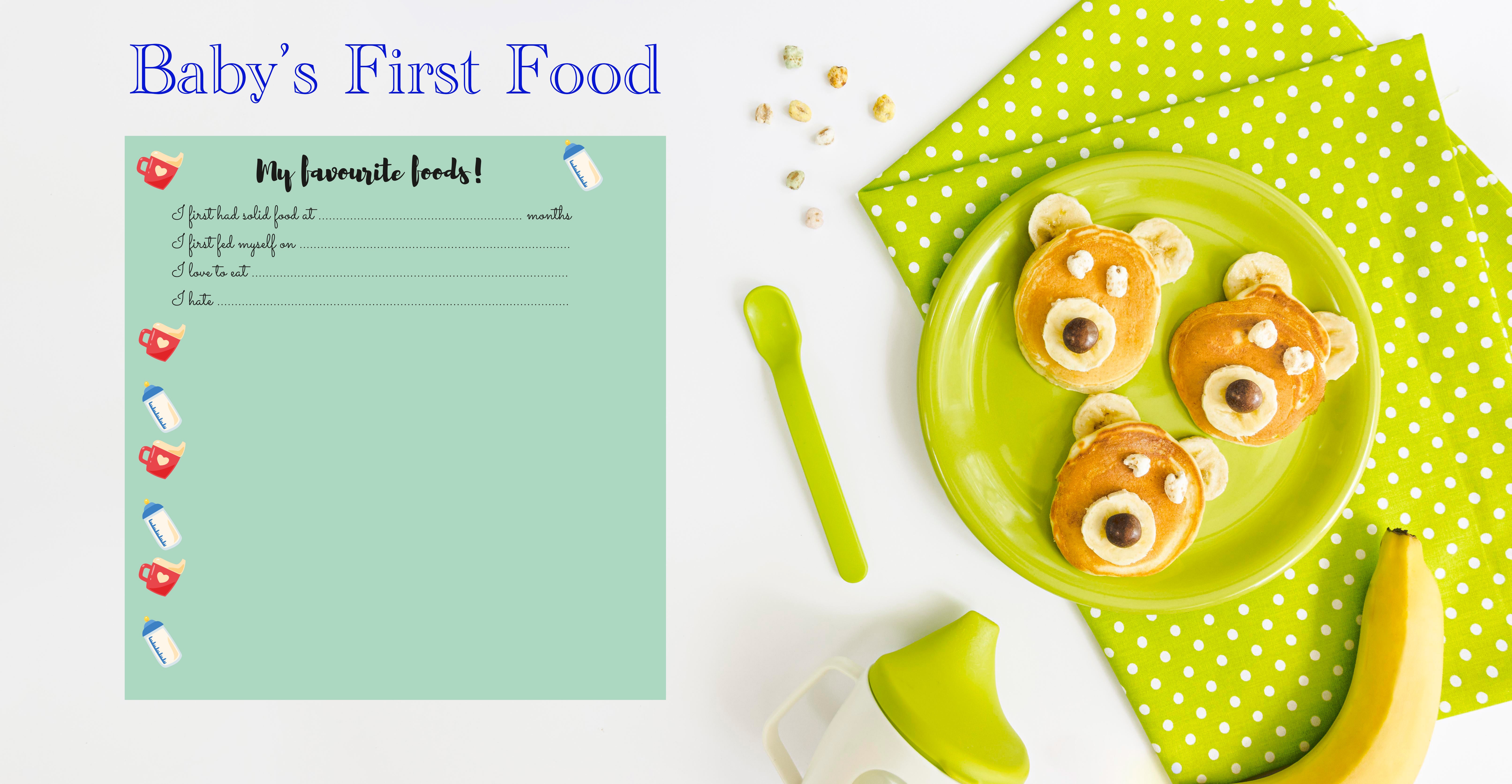 Personalised Baby Record Album - With photo cover