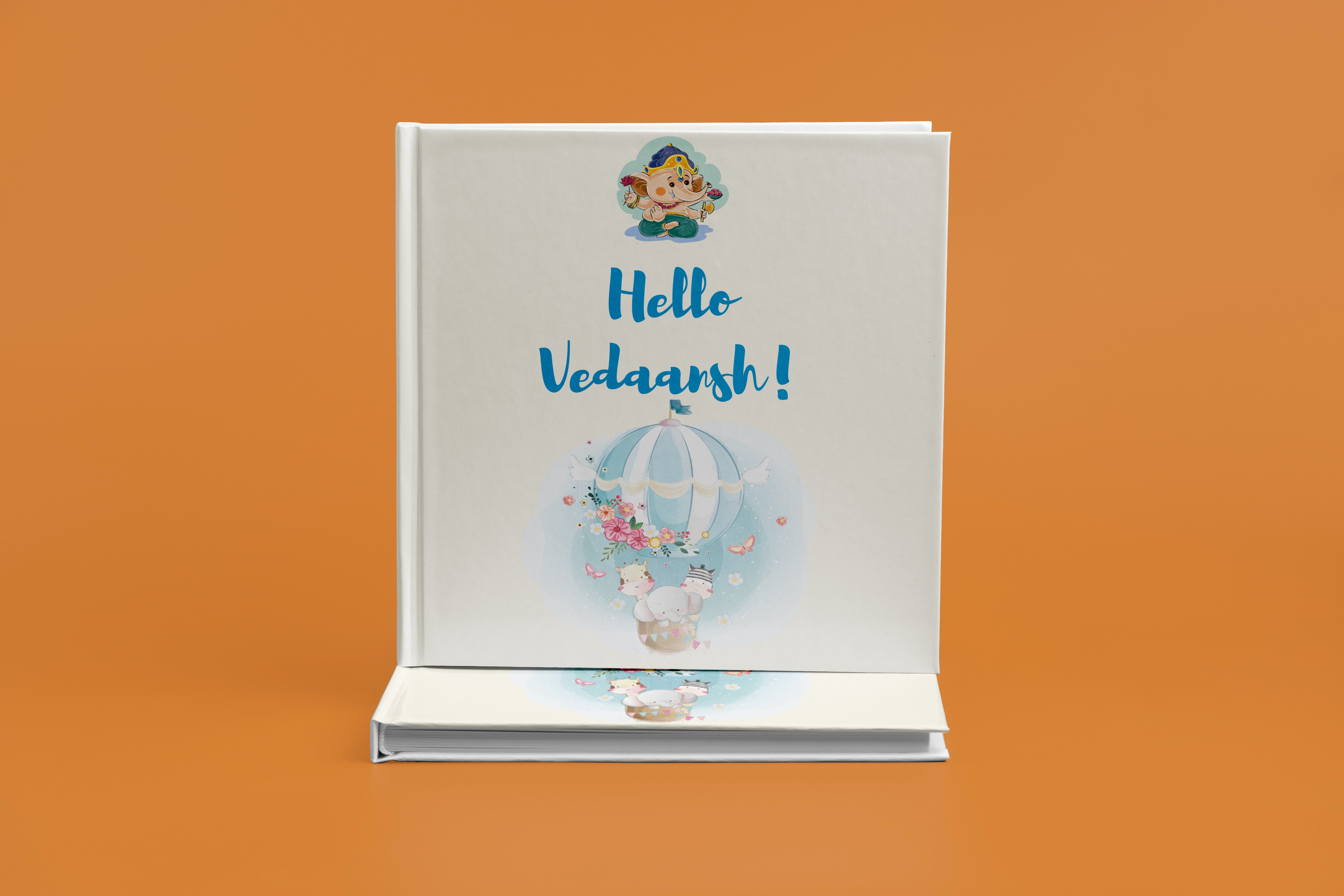 Personalised Baby Record Album for Boys