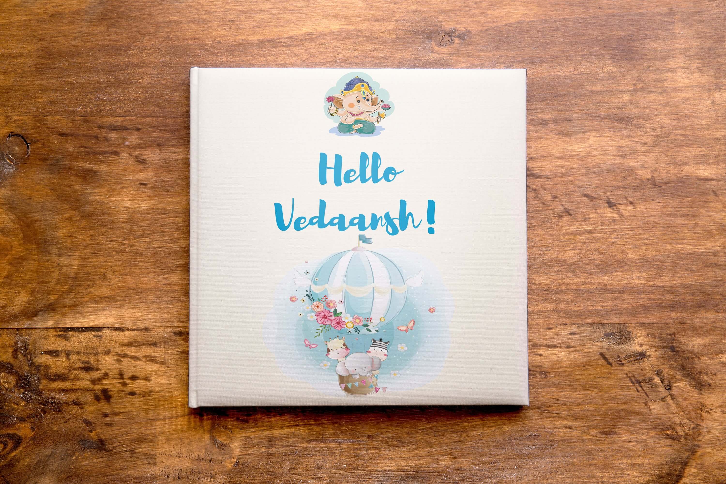 Personalised Baby Record Album for Boys