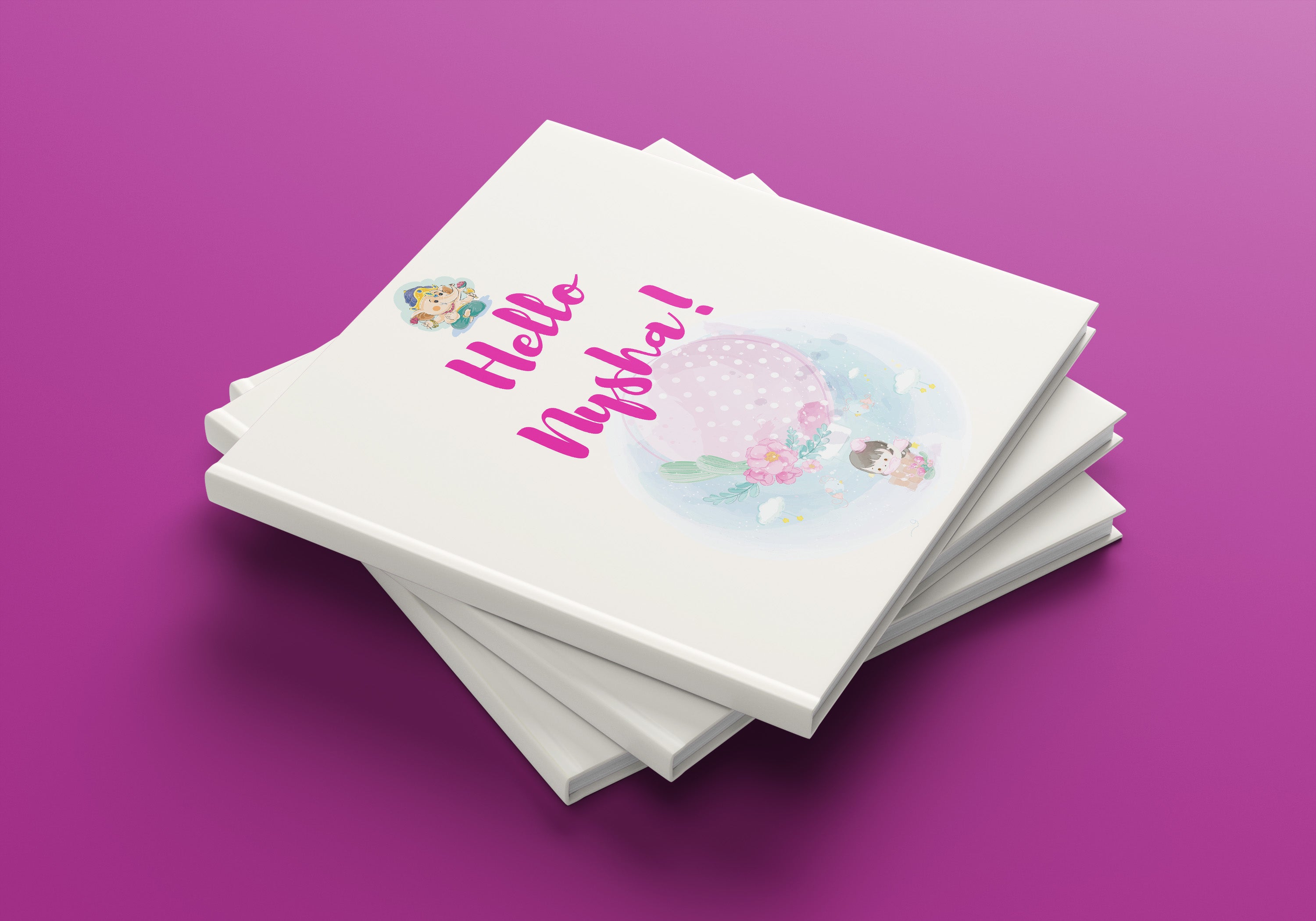 Personalised Baby Record Album for Girls