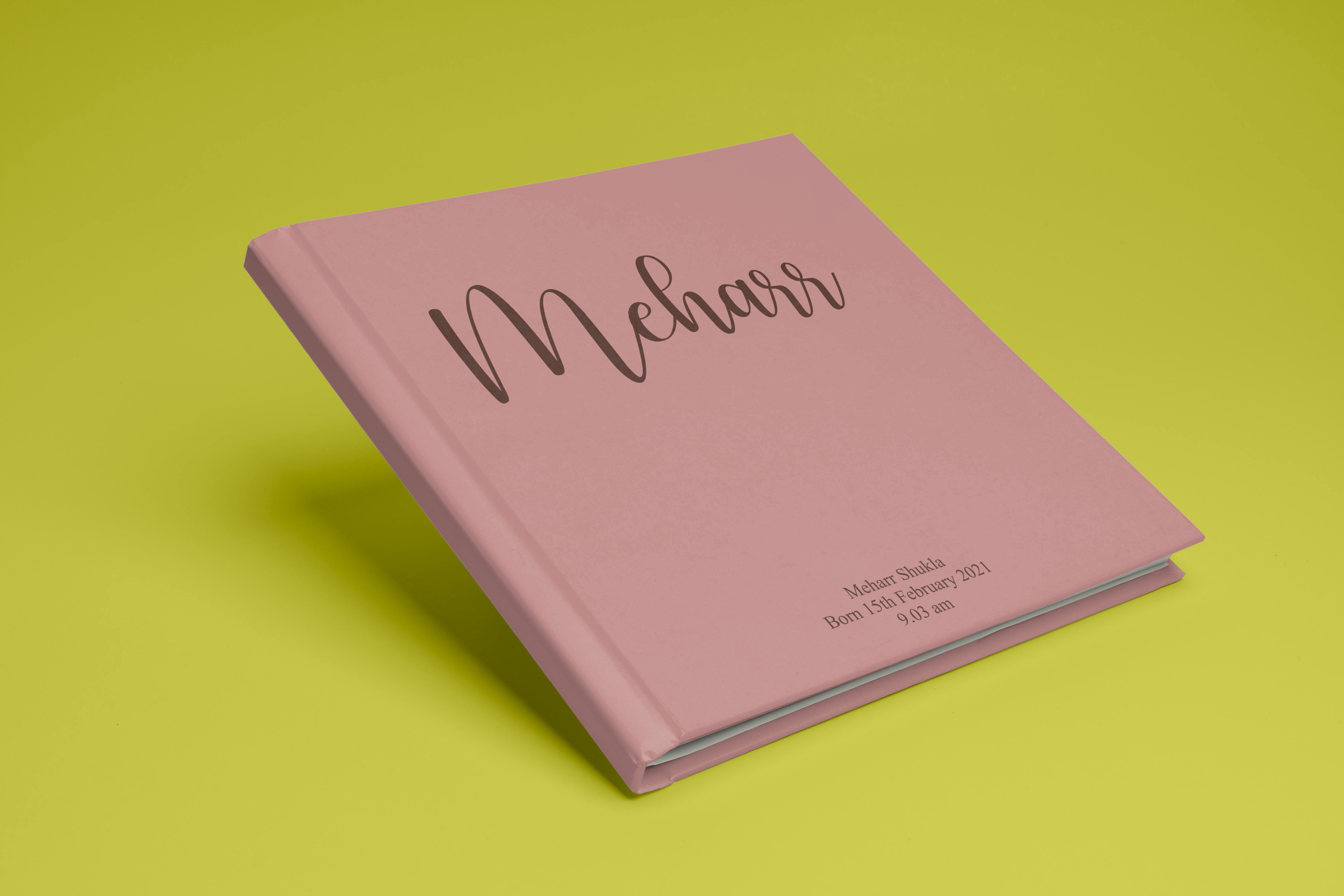 Personalised Baby Record Album for Girls