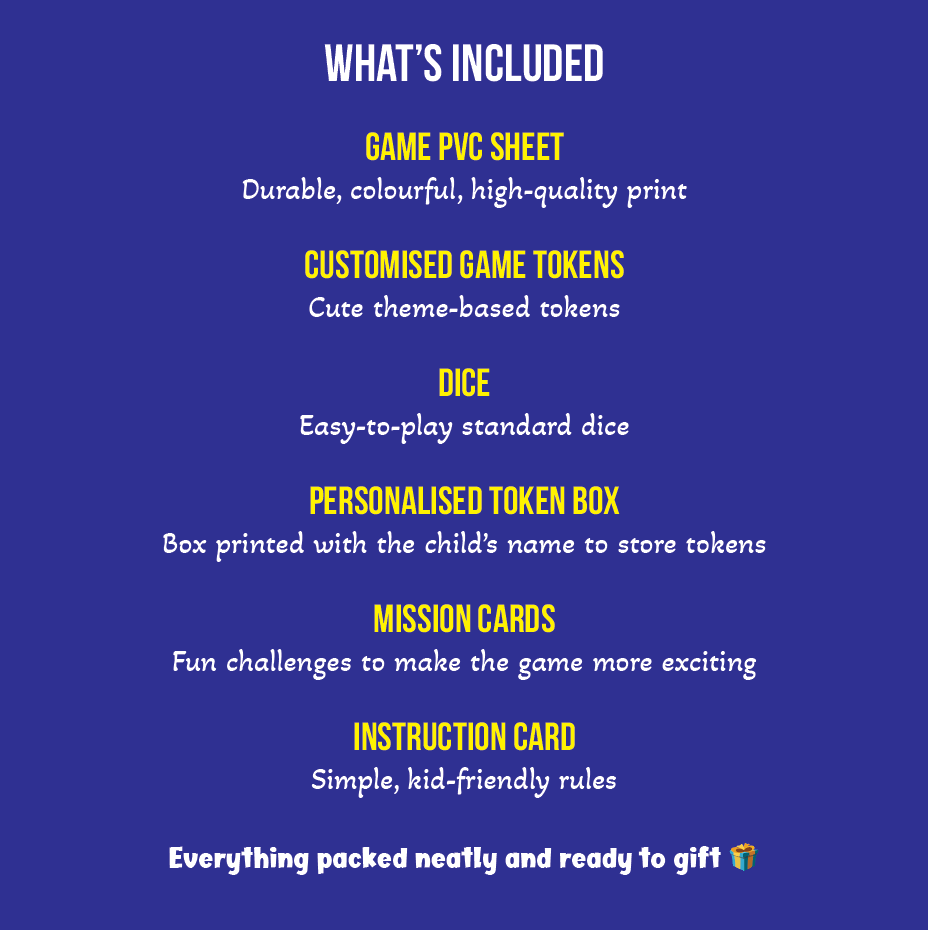 The Game Box with Custom Theme Tokens Personalised | SPACE Theme