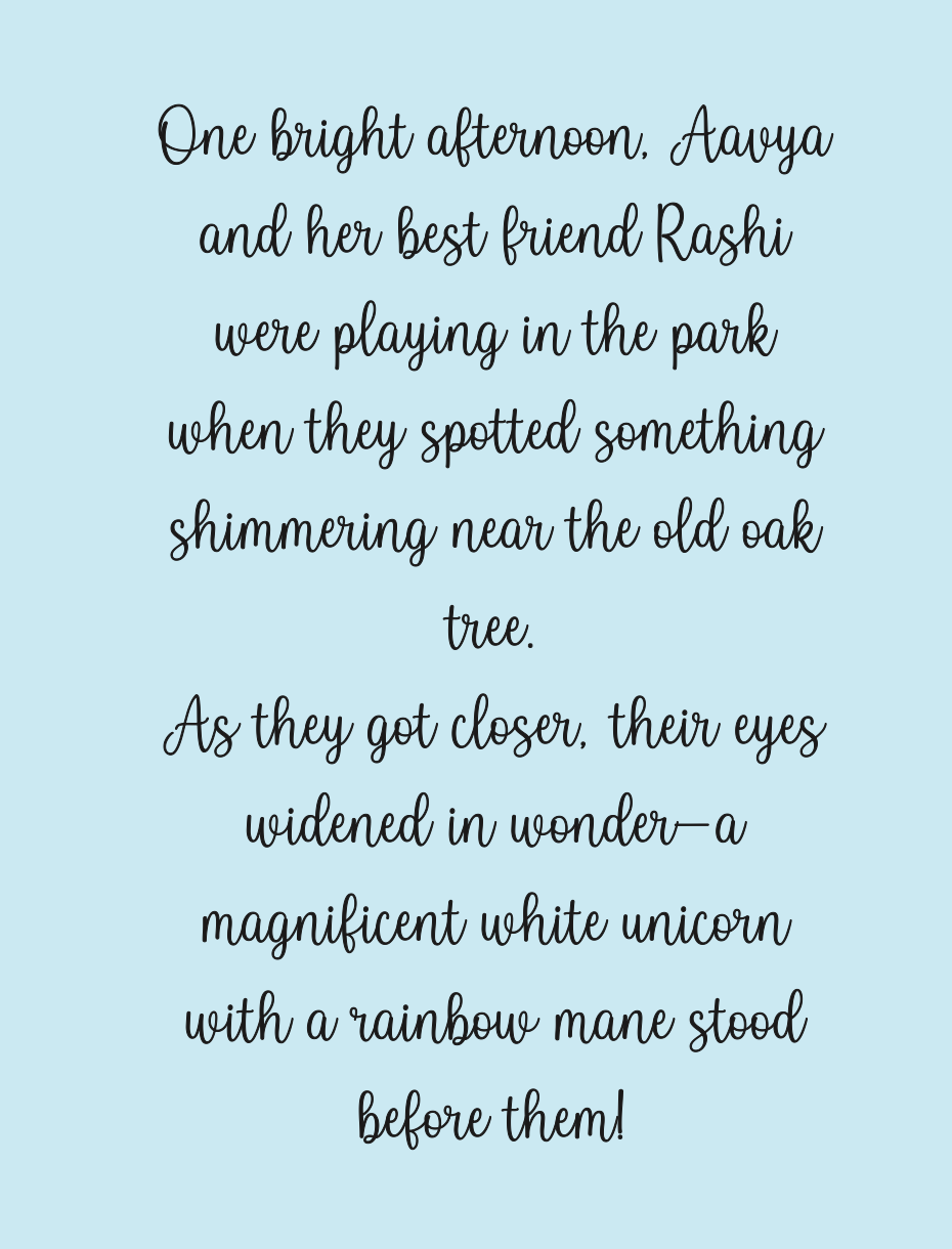 Unicorn storybook - Personalised