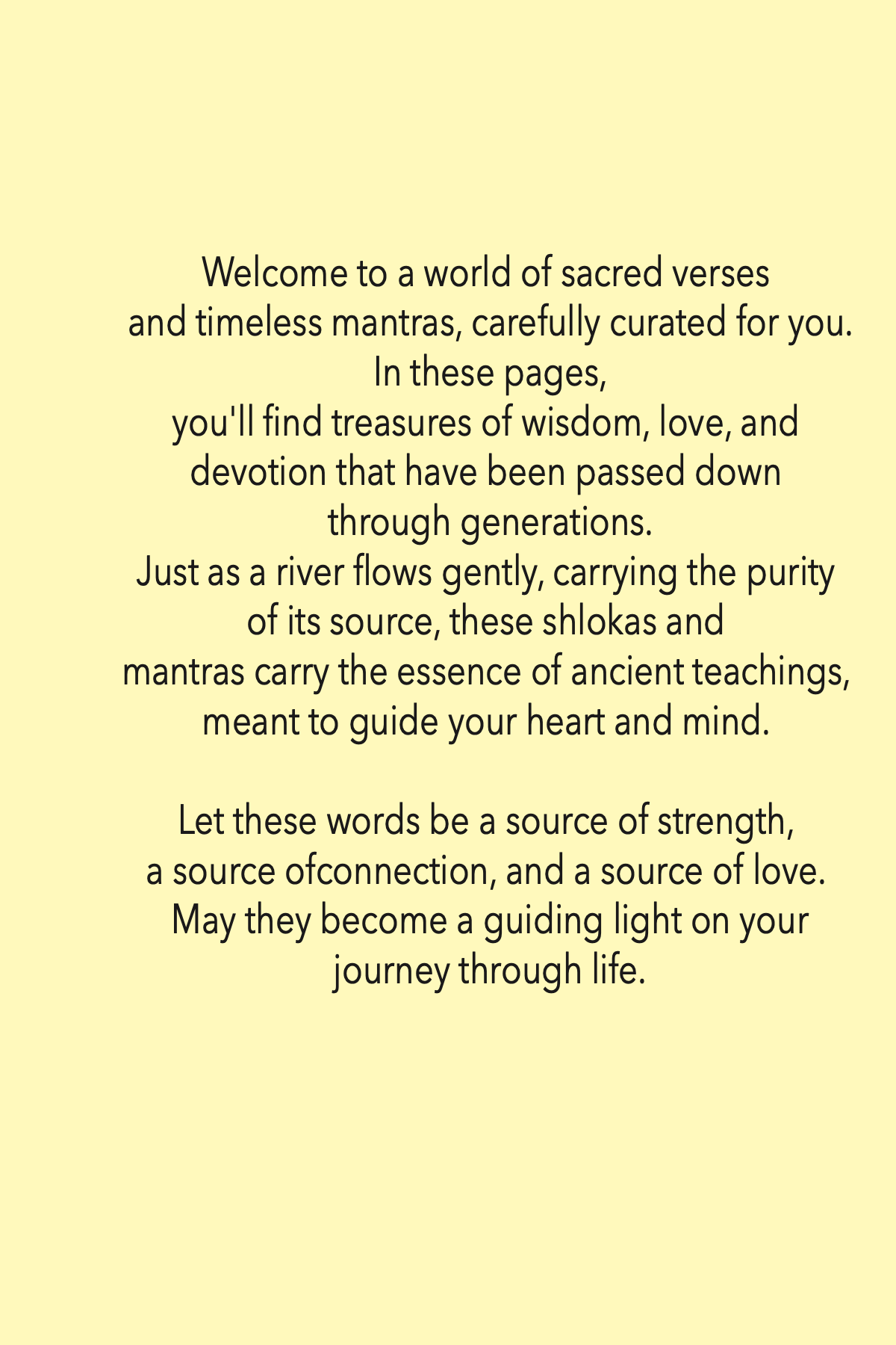 SHLOKA and MANTRA - Personalised