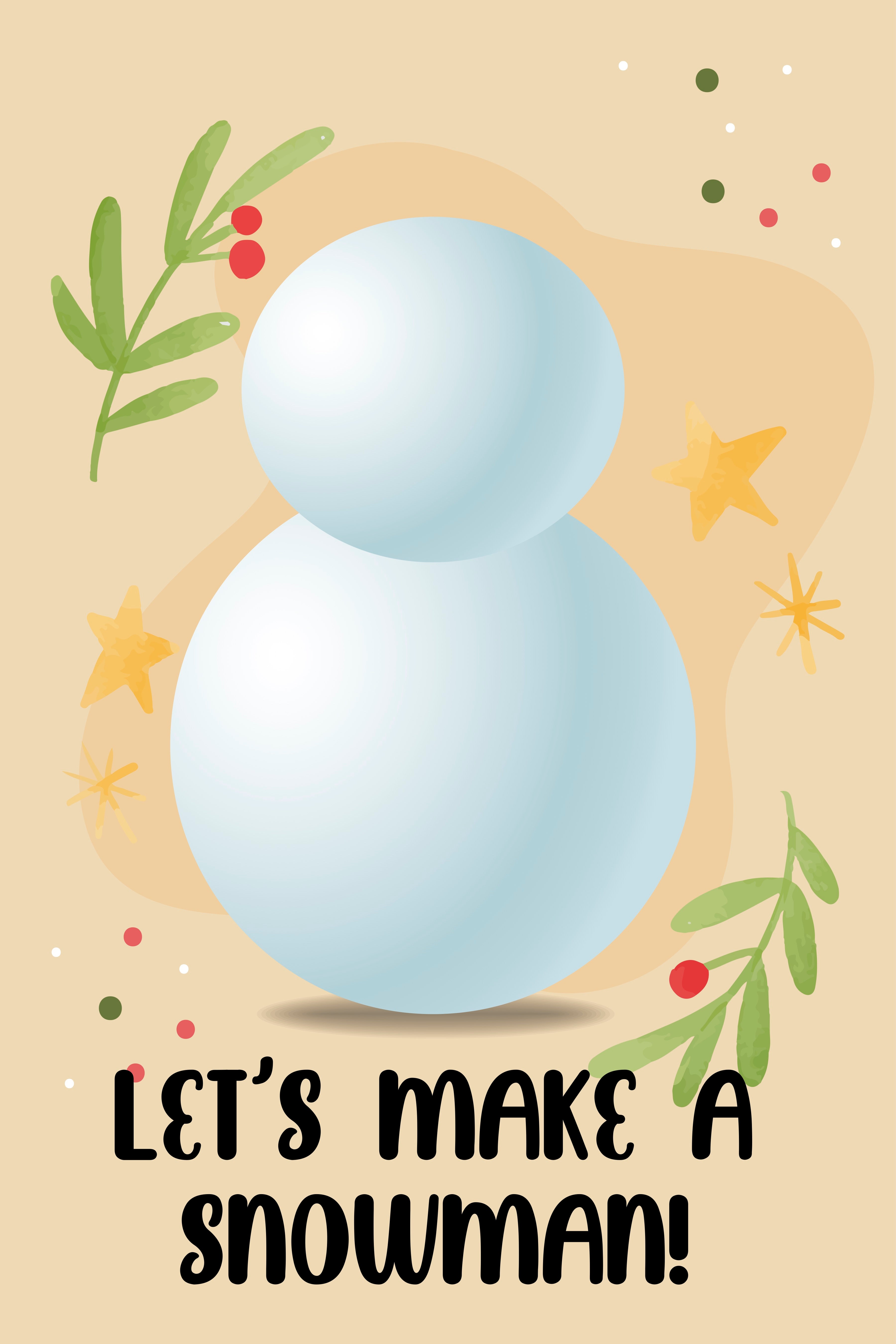 Snowman Poster & Sticker Set