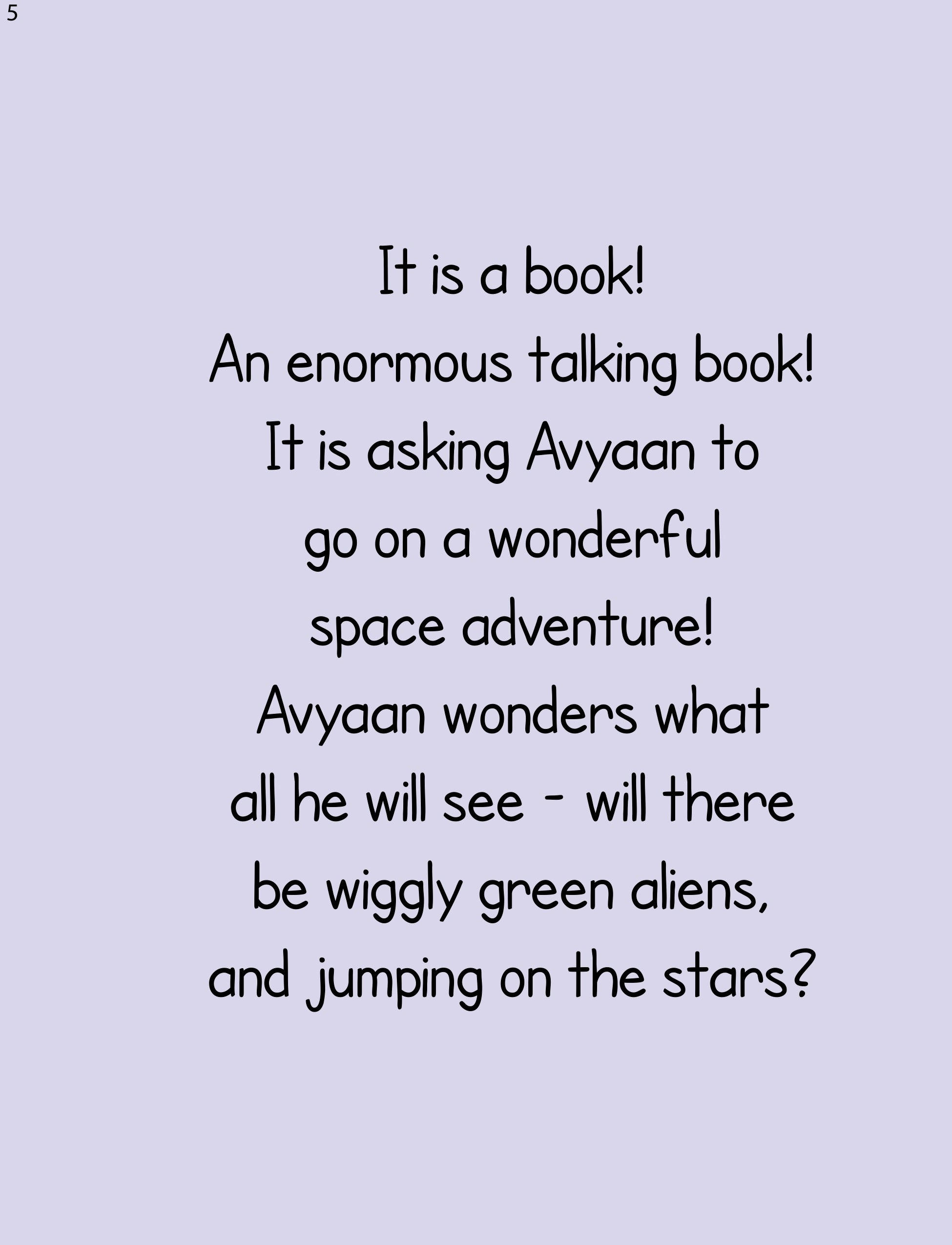 Space Book - Personalised