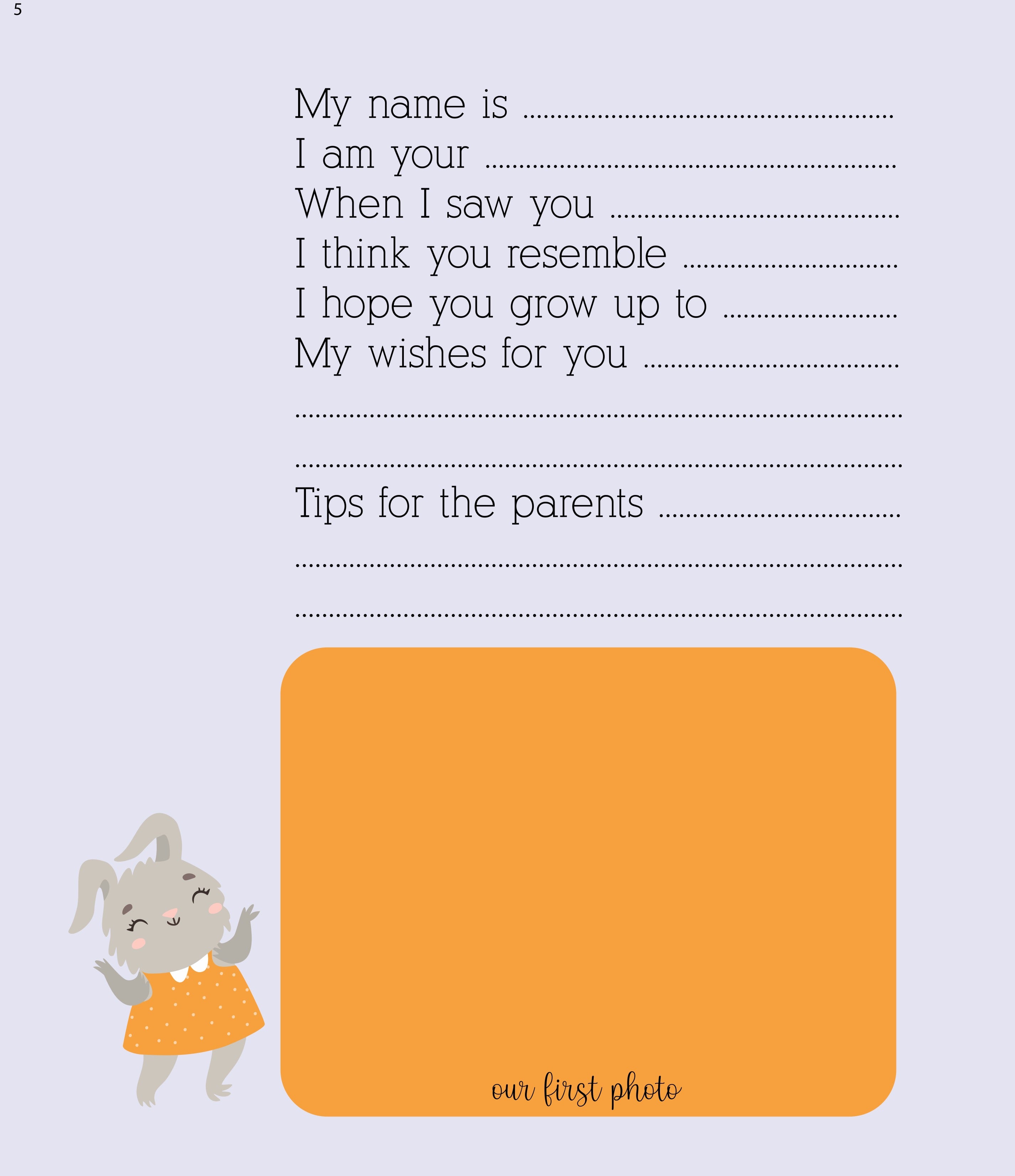 Sweet Beginnings: A Baby visitors book