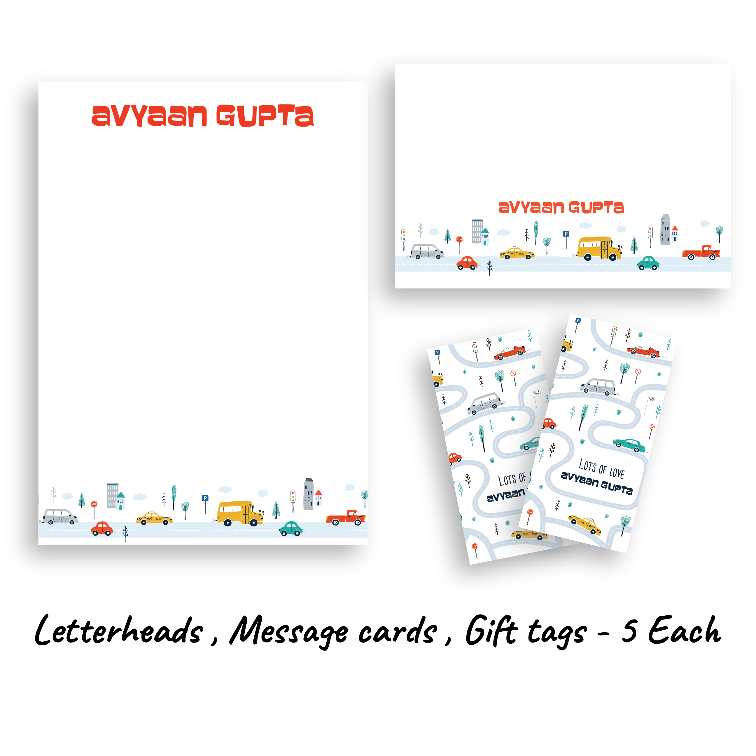 Personalised Folder - Cars Green