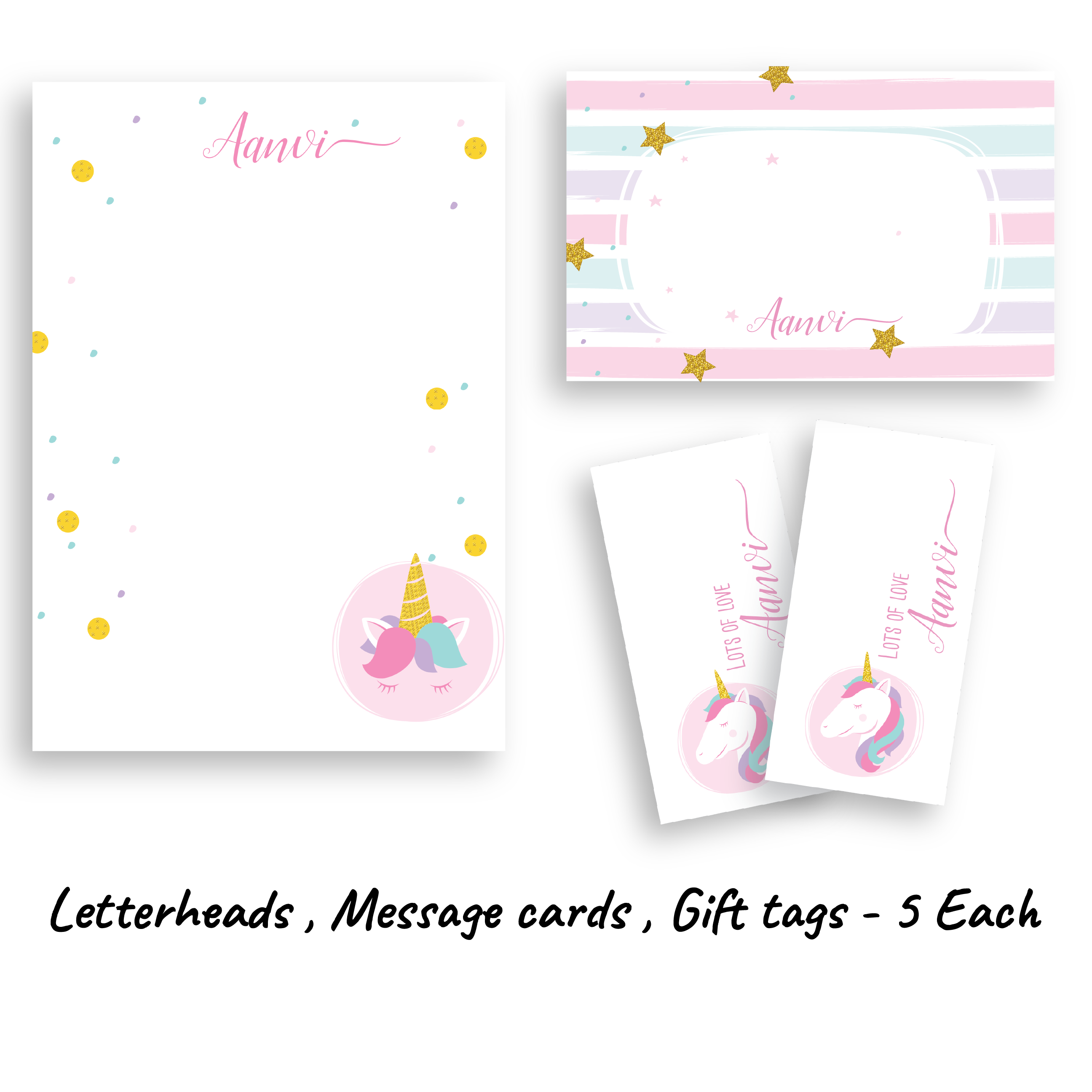 Personalised Folder - Unicorn