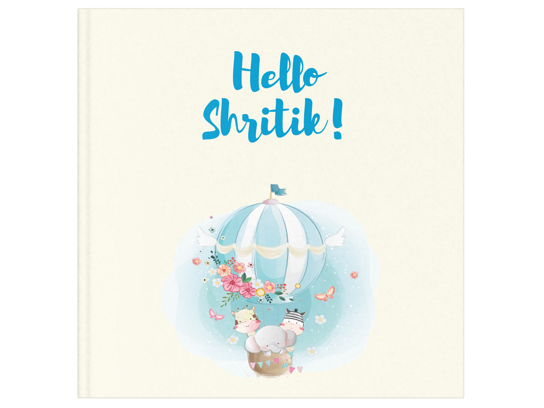 Personalised Baby Record Album for Boys