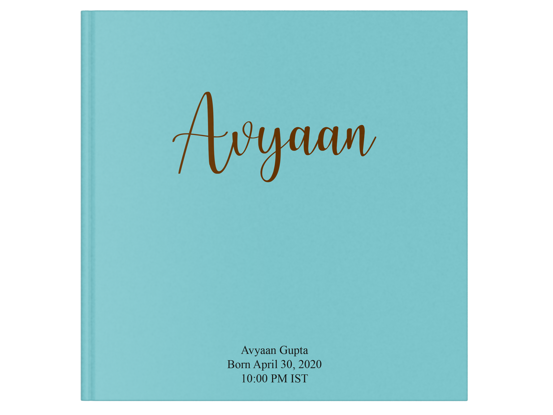 Personalised Baby Record Album for Boys