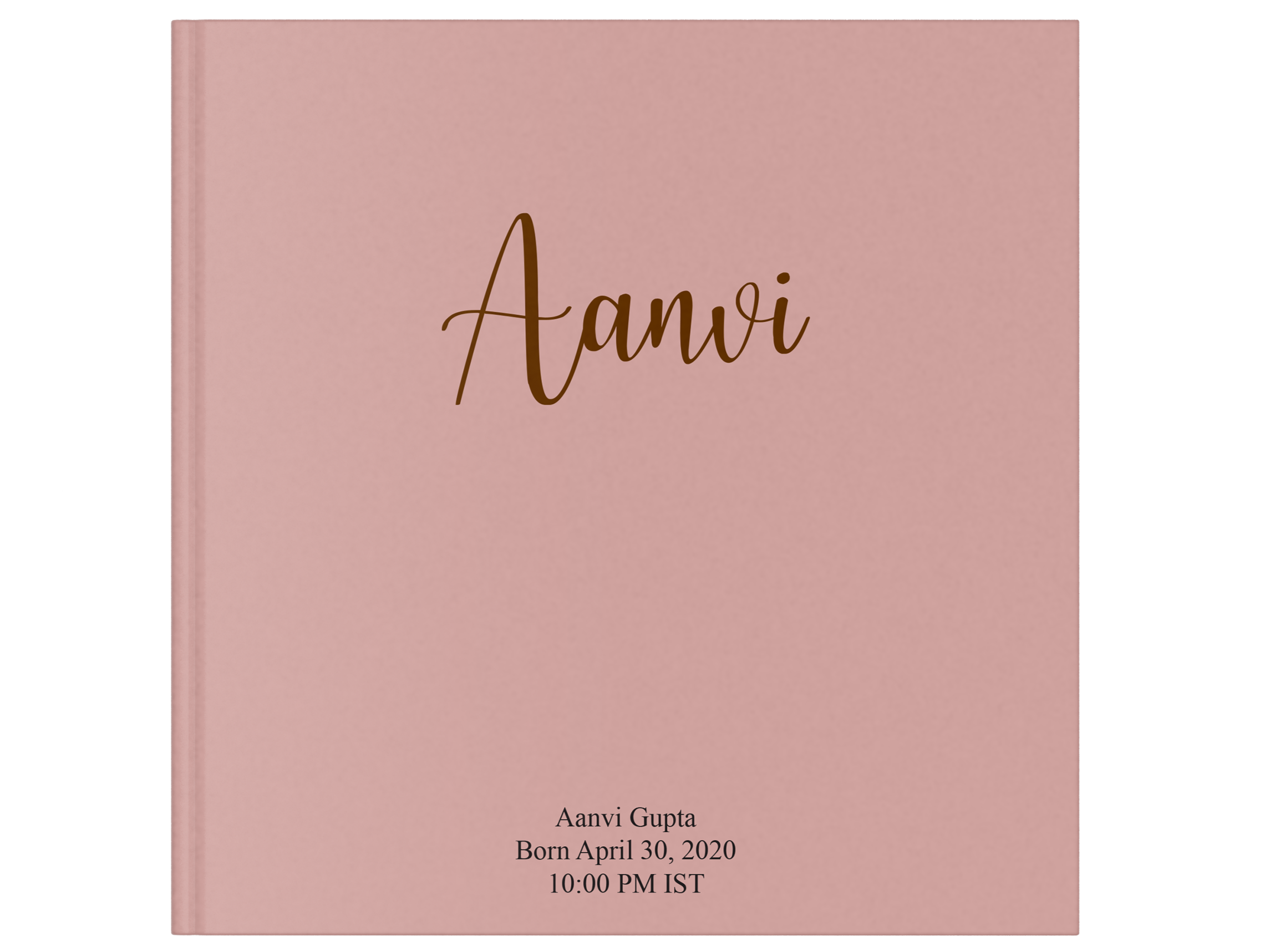 Personalised Baby Record Album for Girls