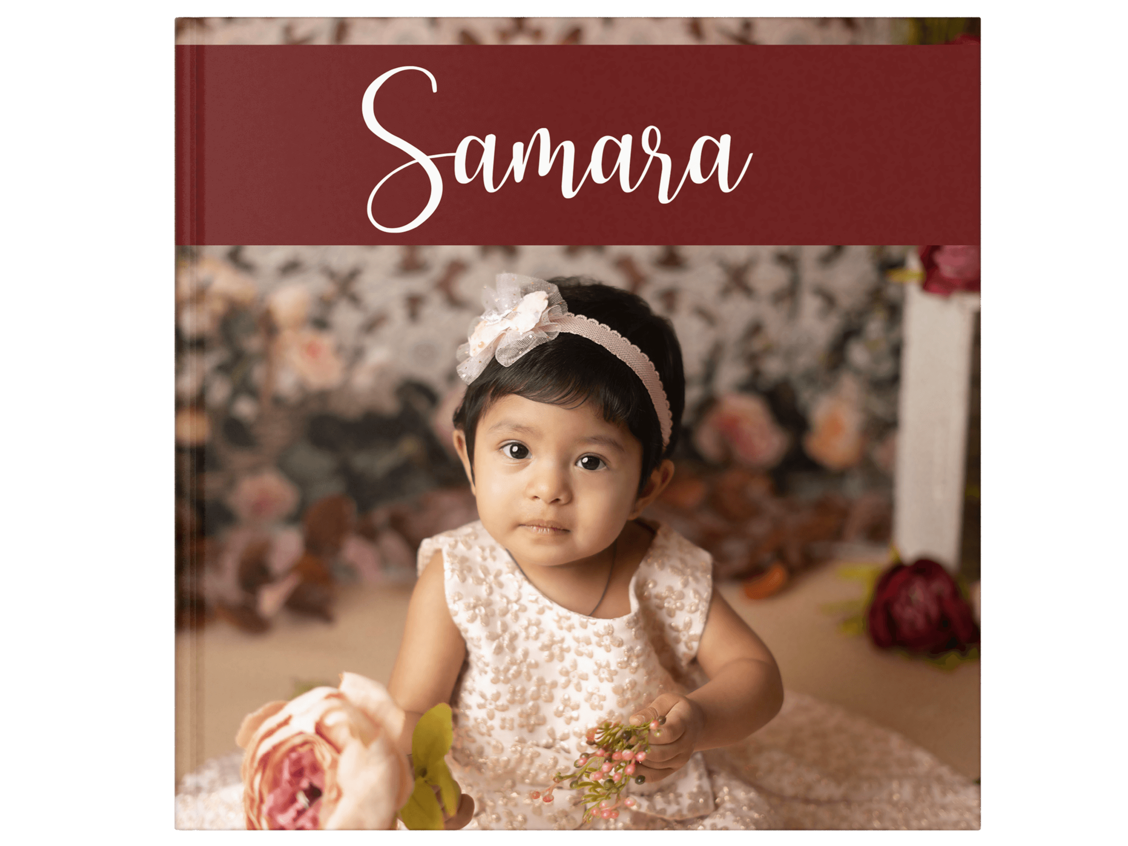 Personalised Baby Record Album - With photo cover