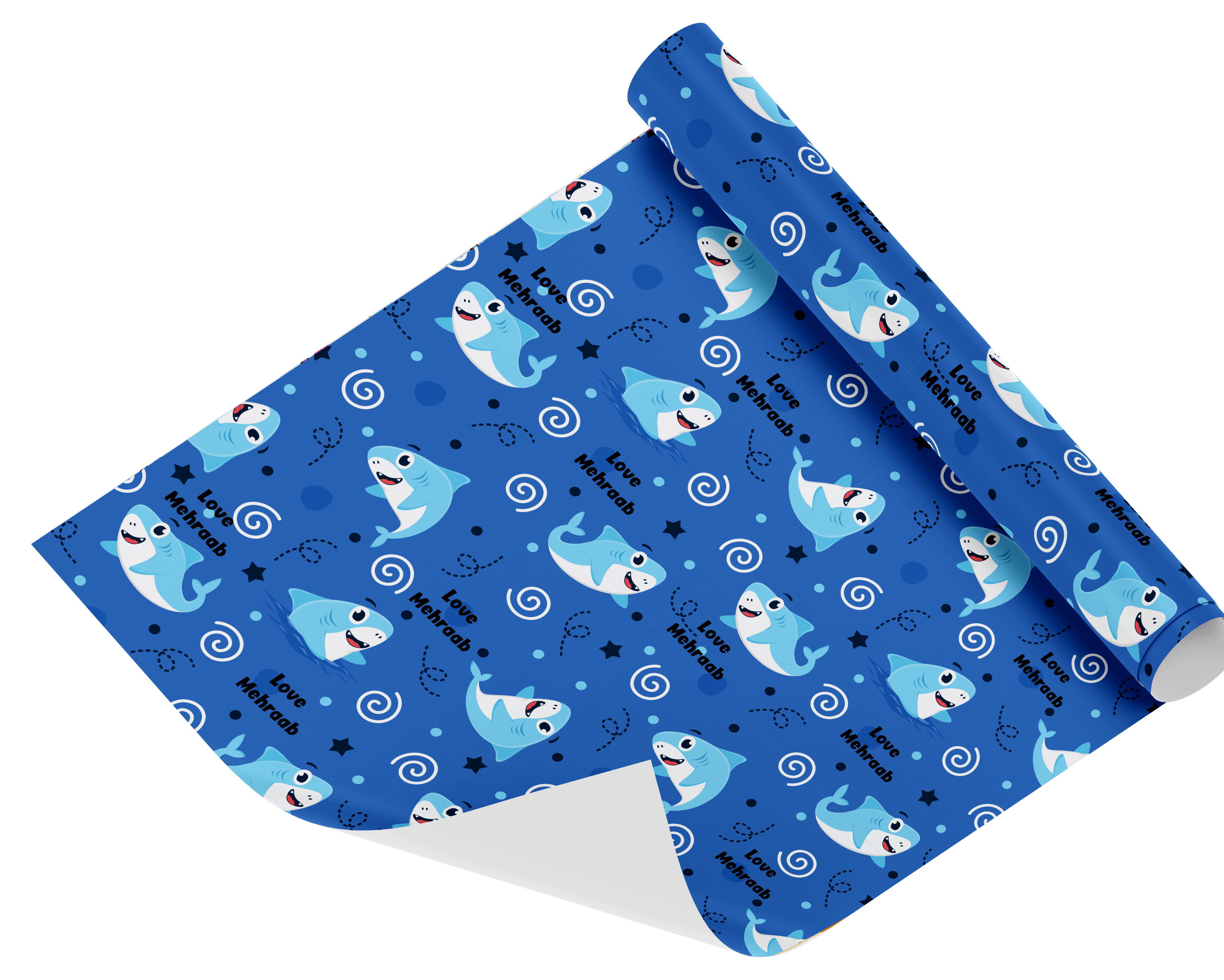 Personalised Wrapping Paper - Baby shark