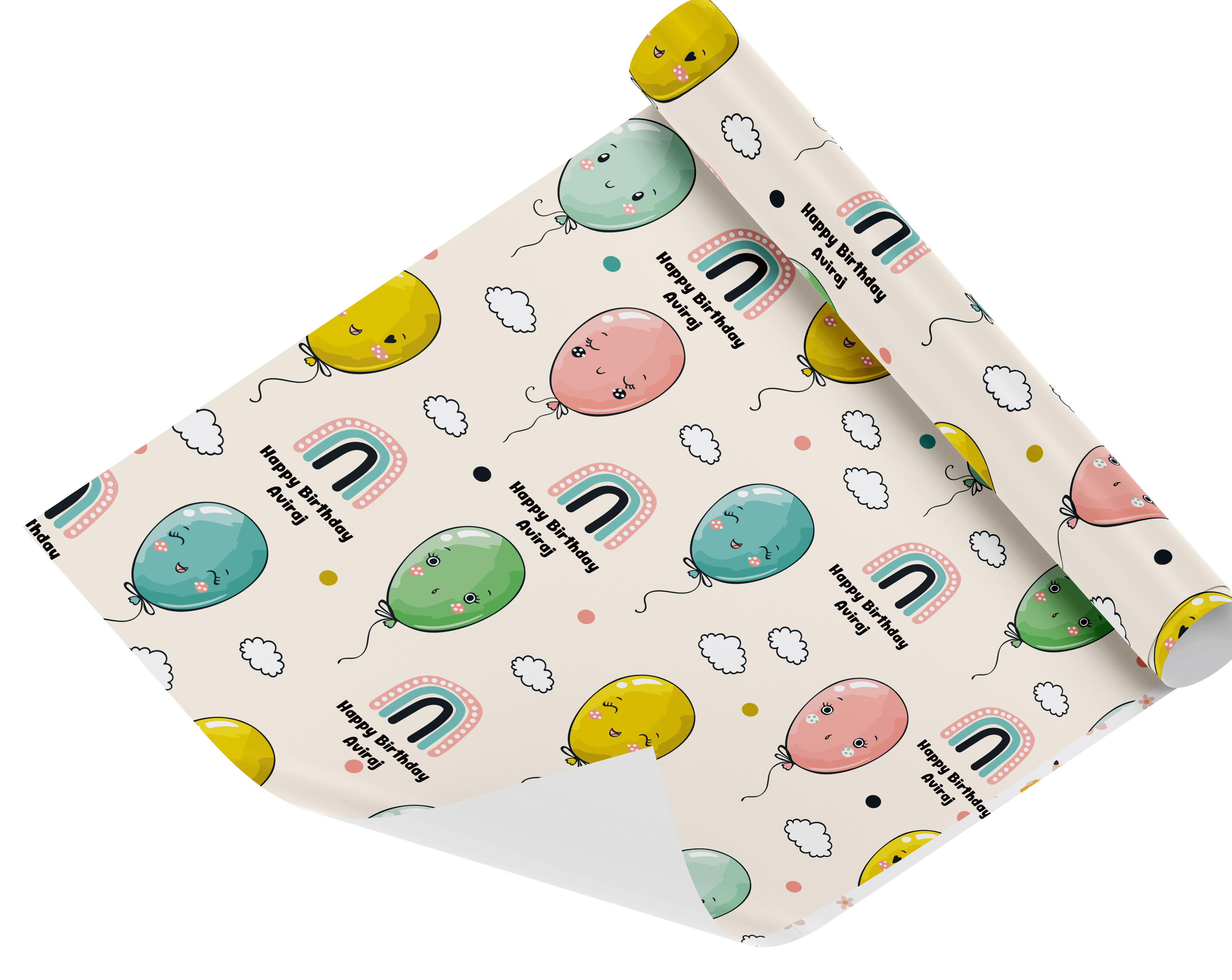 Personalised Wrapping Paper - Balloons