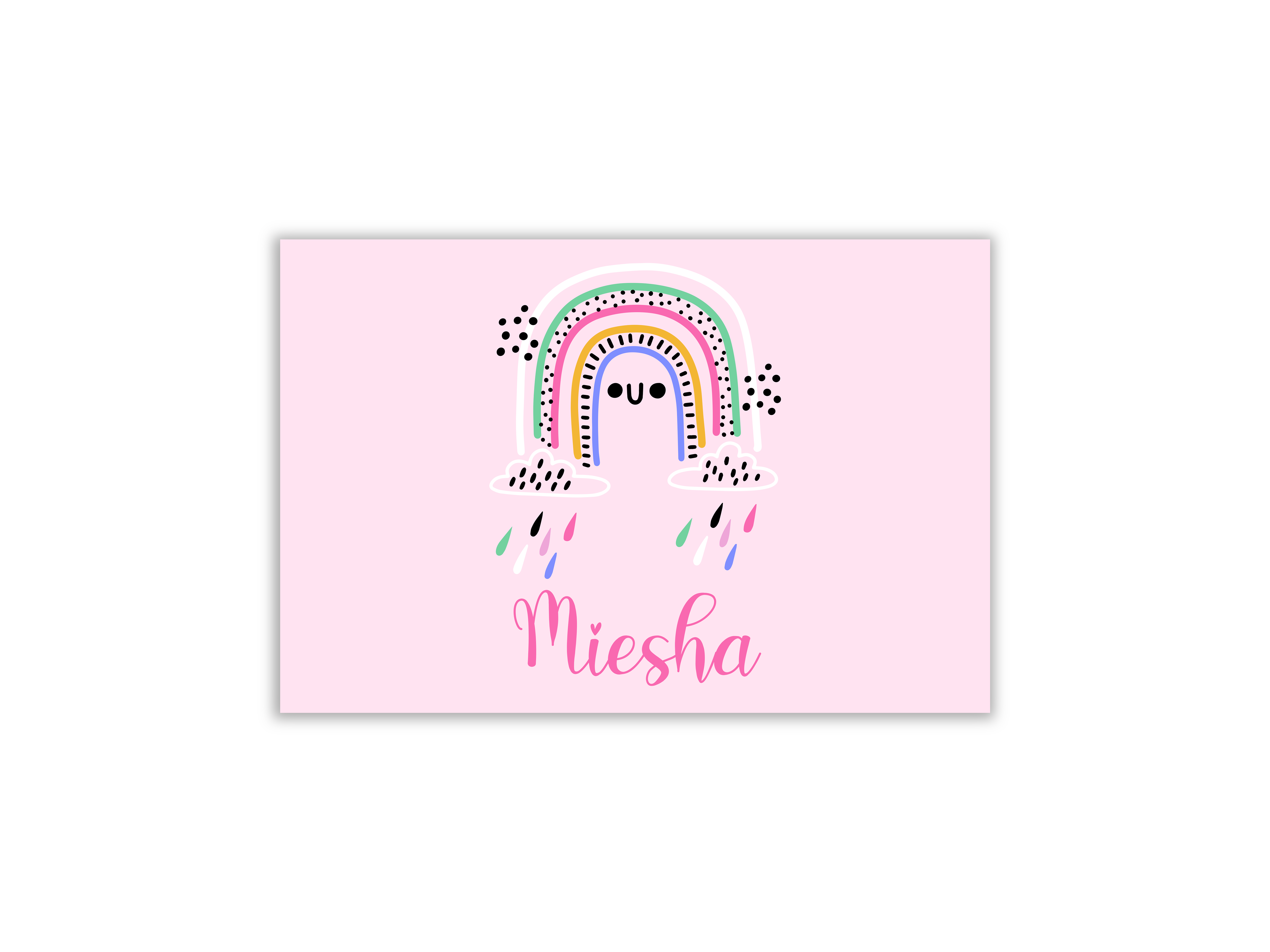 Messy Mat - boho rainbow