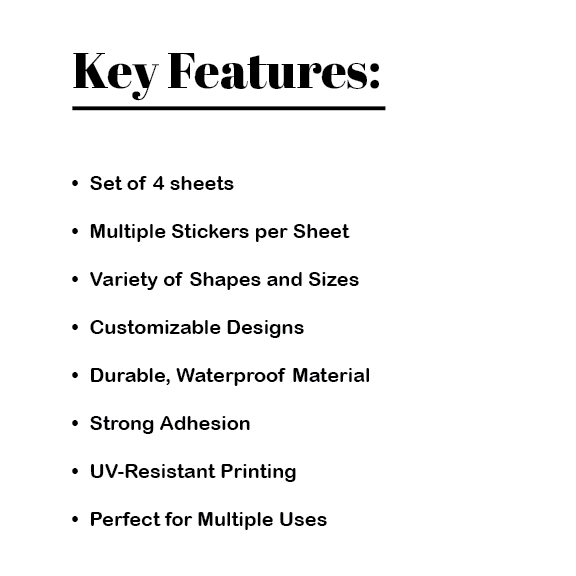 PHOTO & Name stickers- 1 SHEET