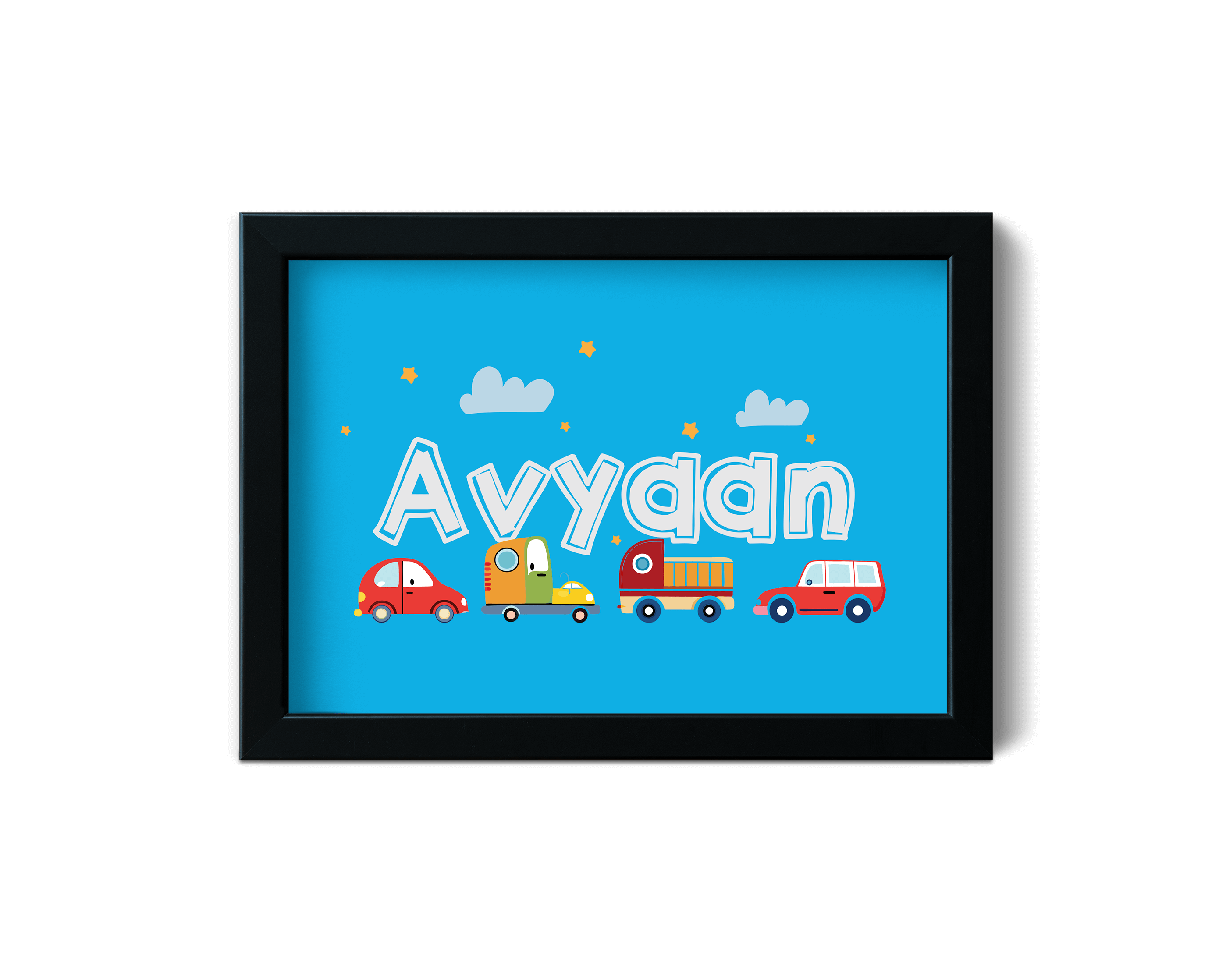 Name Frame - Personalised - cars