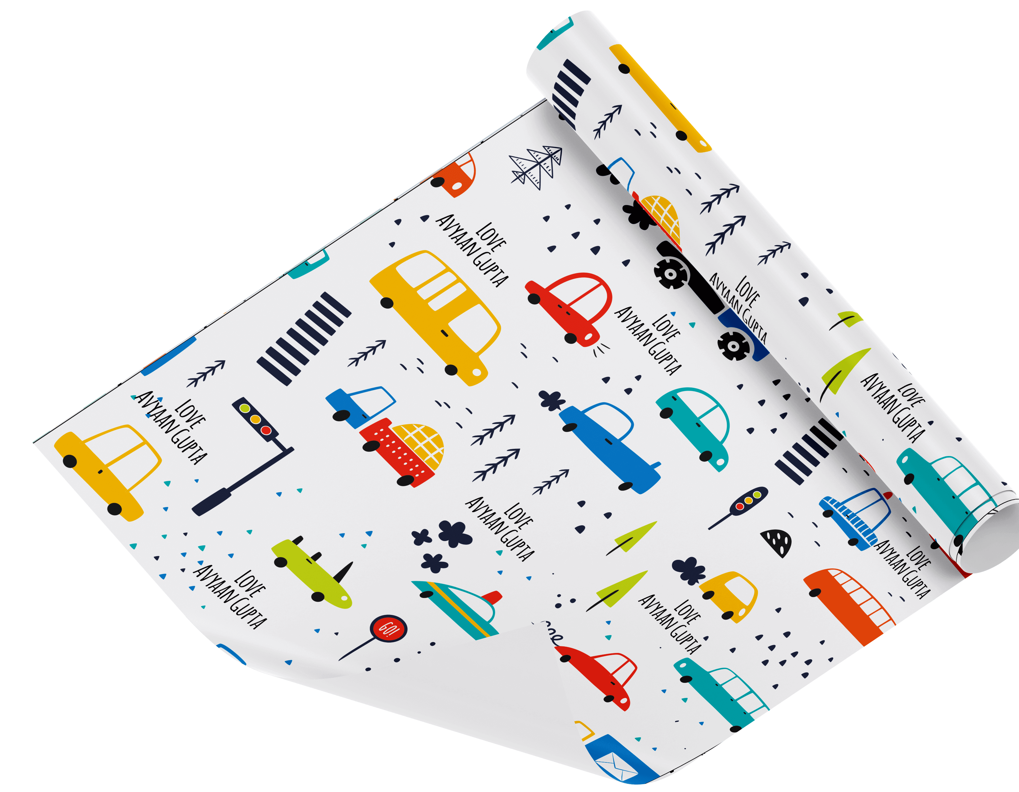 Personalised Wrapping Paper - Cars