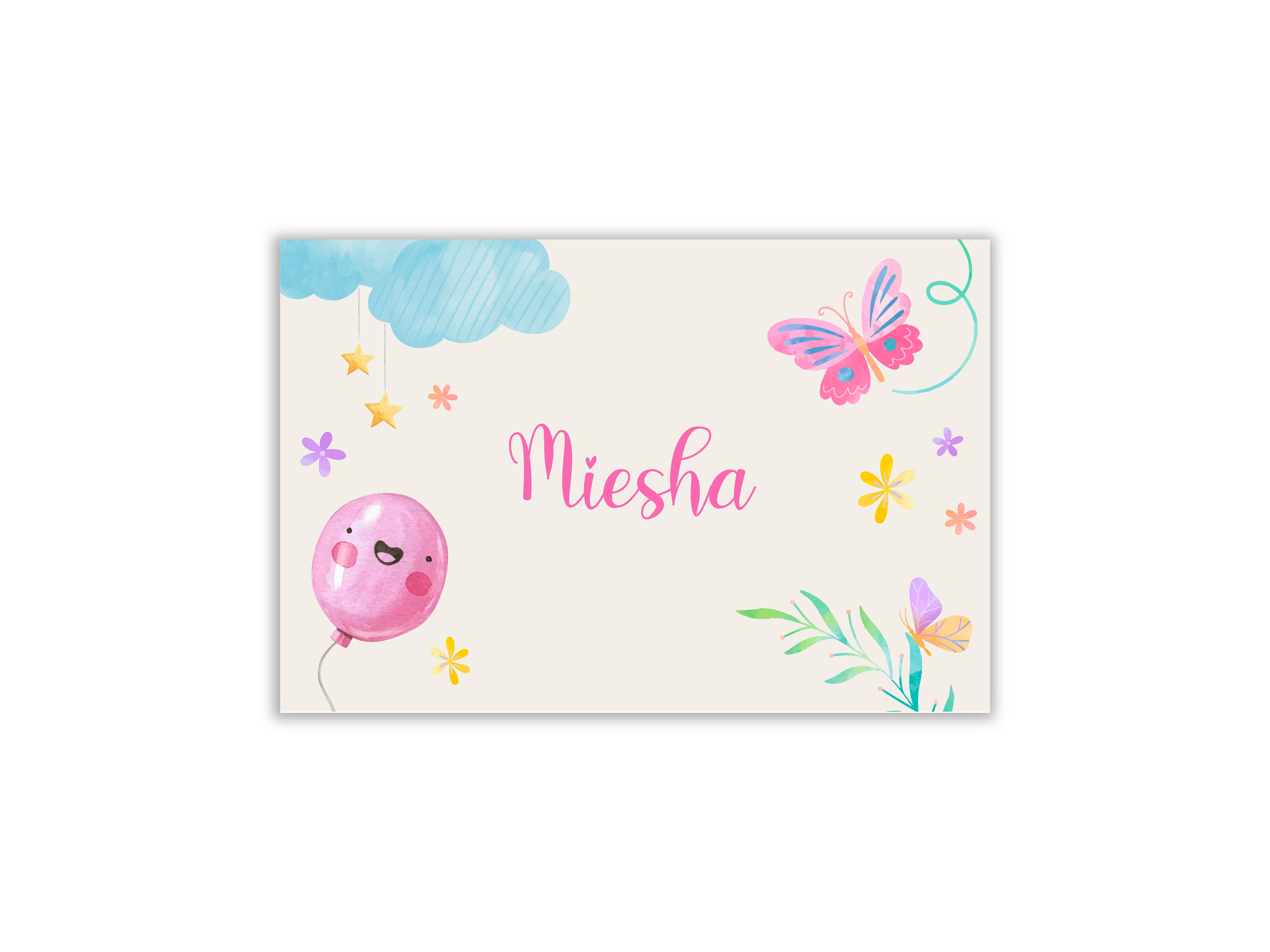 Messy Mat - cute butterfly