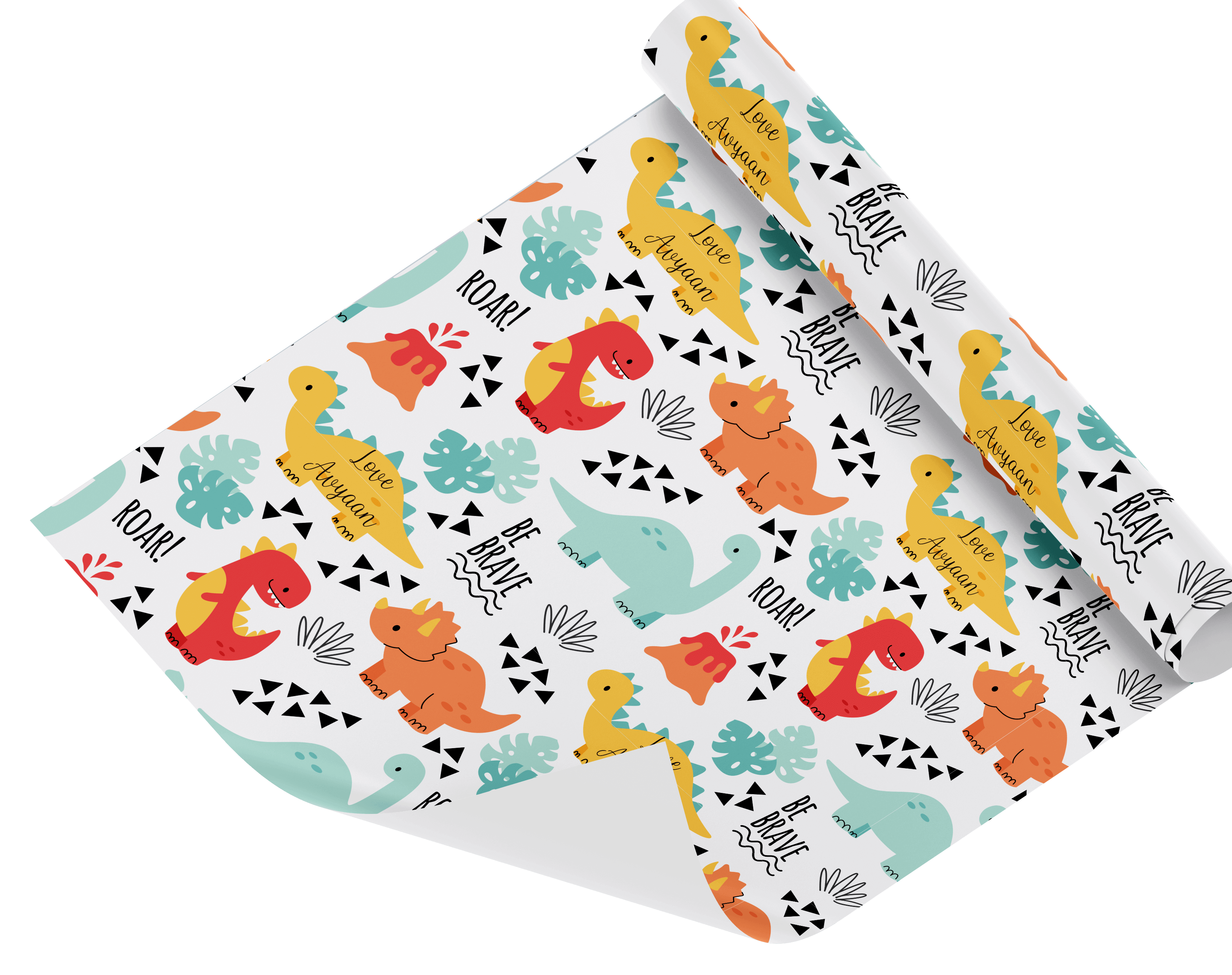 Personalised Wrapping Paper - Dino