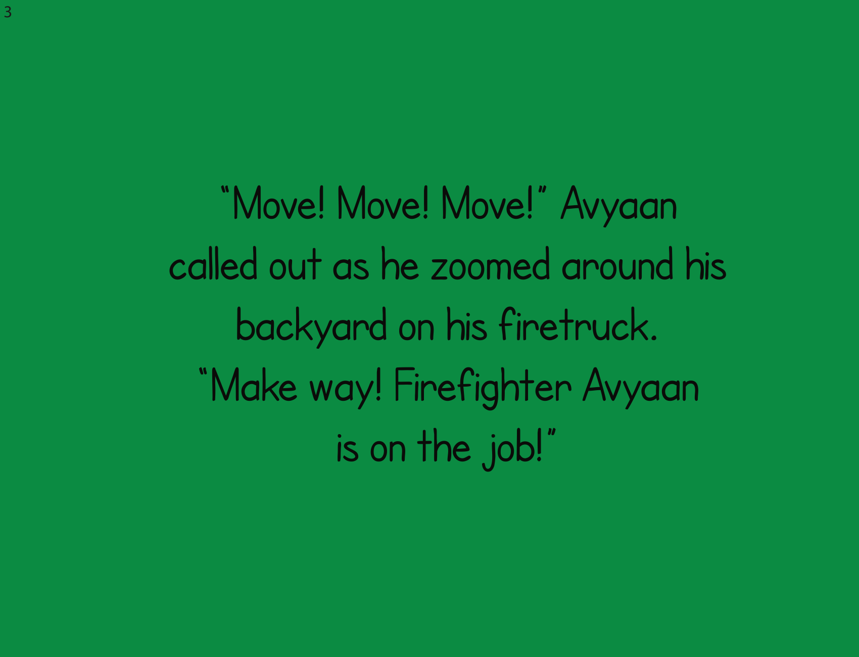 Firefighter storybook - Personalised