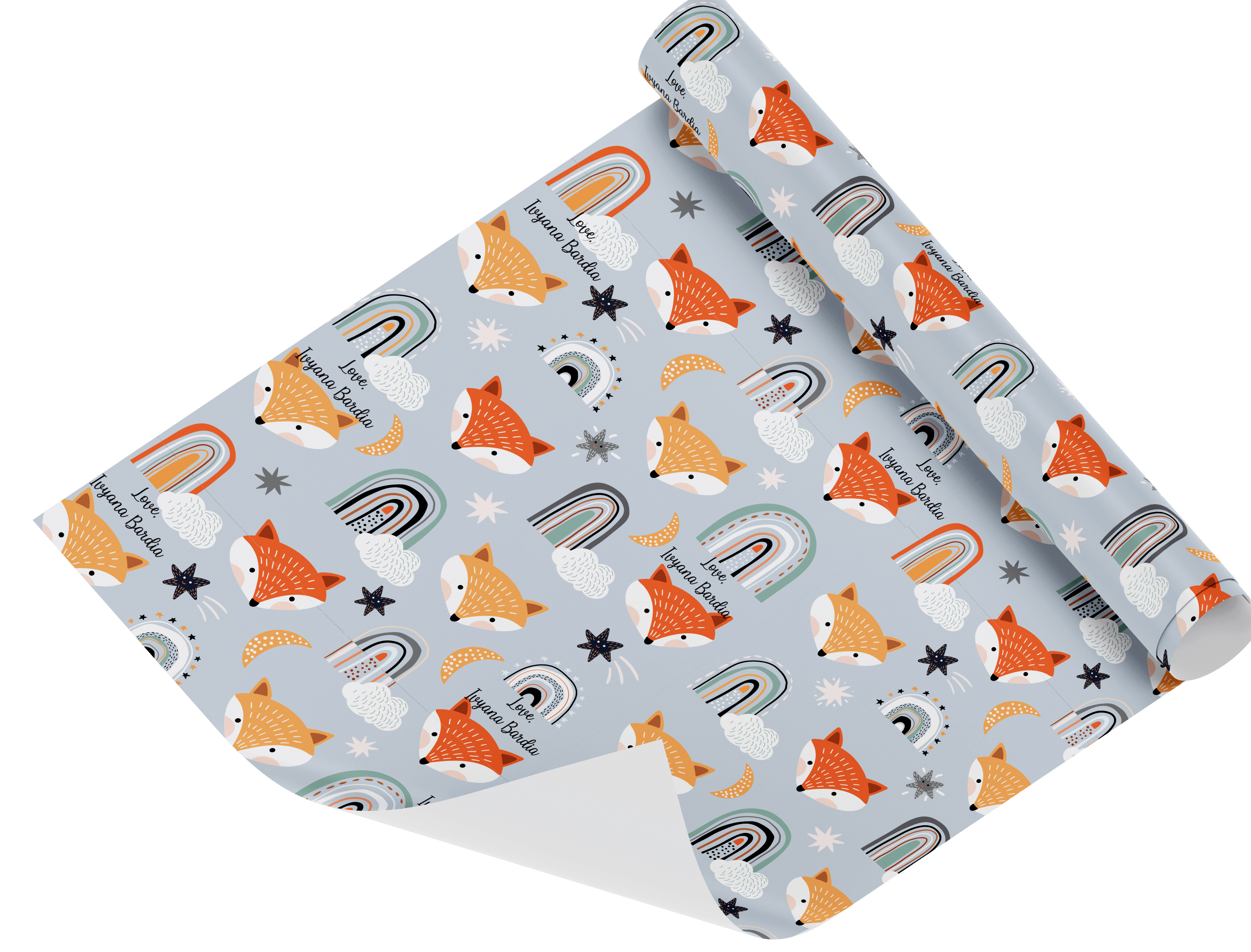 Personalised Wrapping Paper - fox