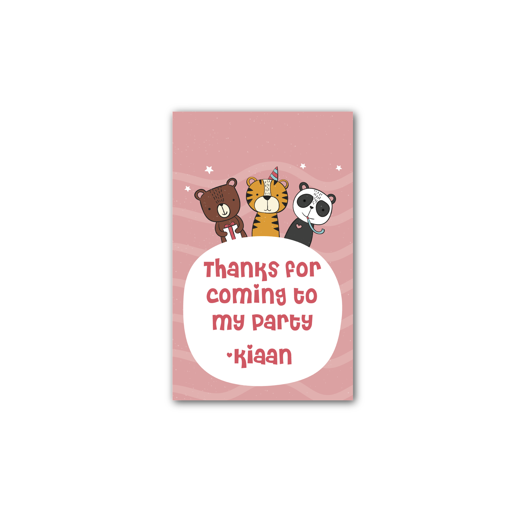 Gift Tags - animals -Pack of 12 Tags