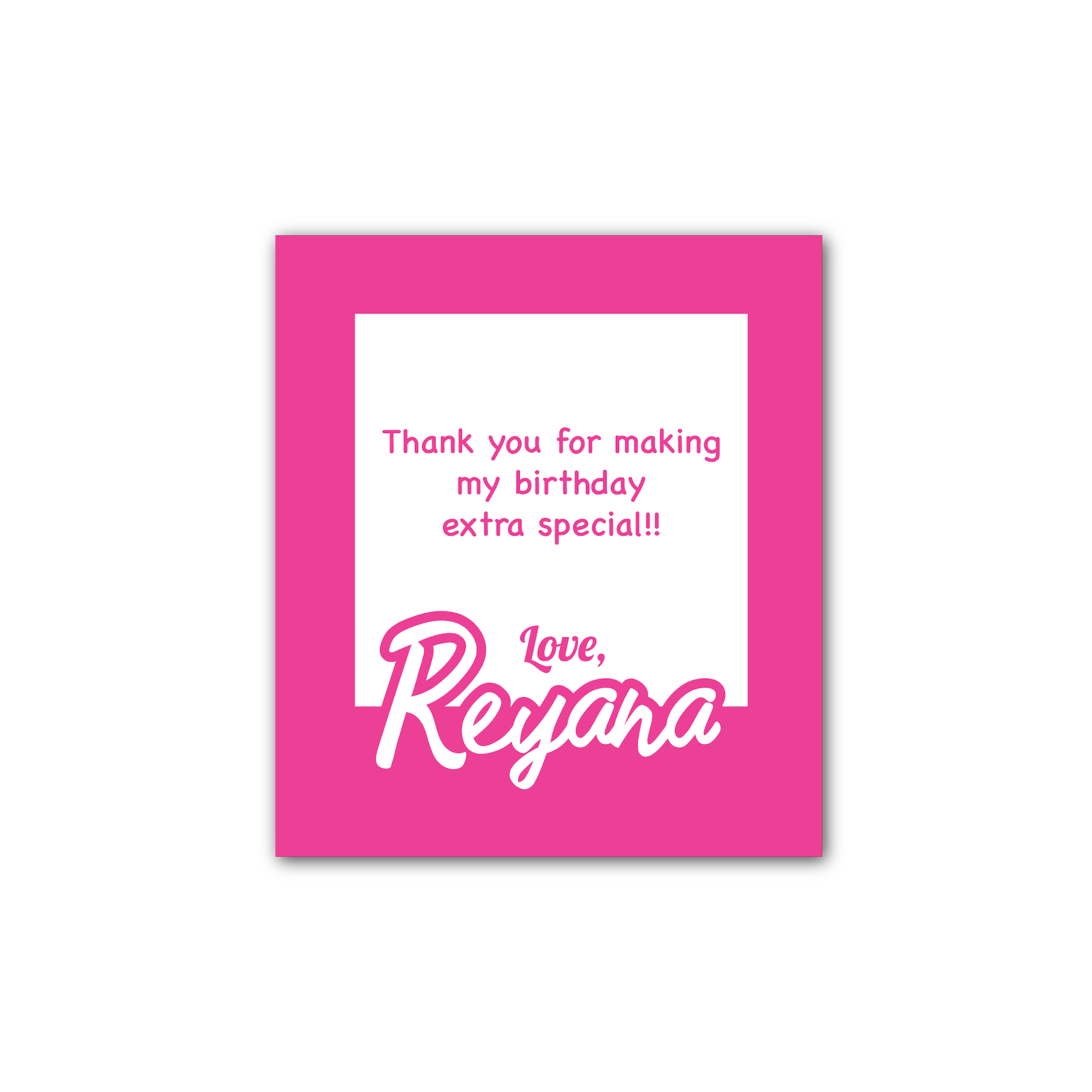 Gift Tags - barbie pink -Pack of 12 Tags