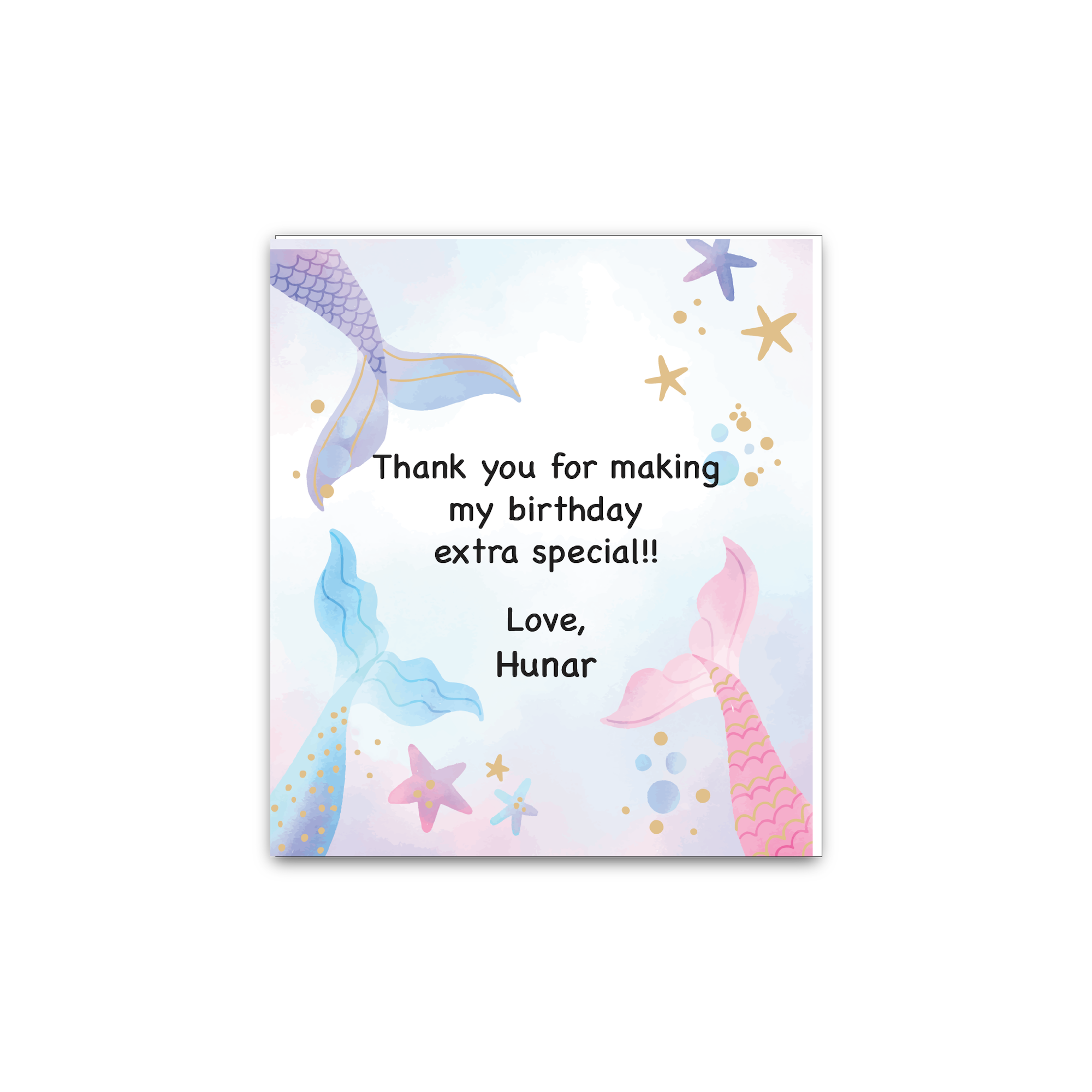 Gift Tags - mermaid -Pack of 12 Tags