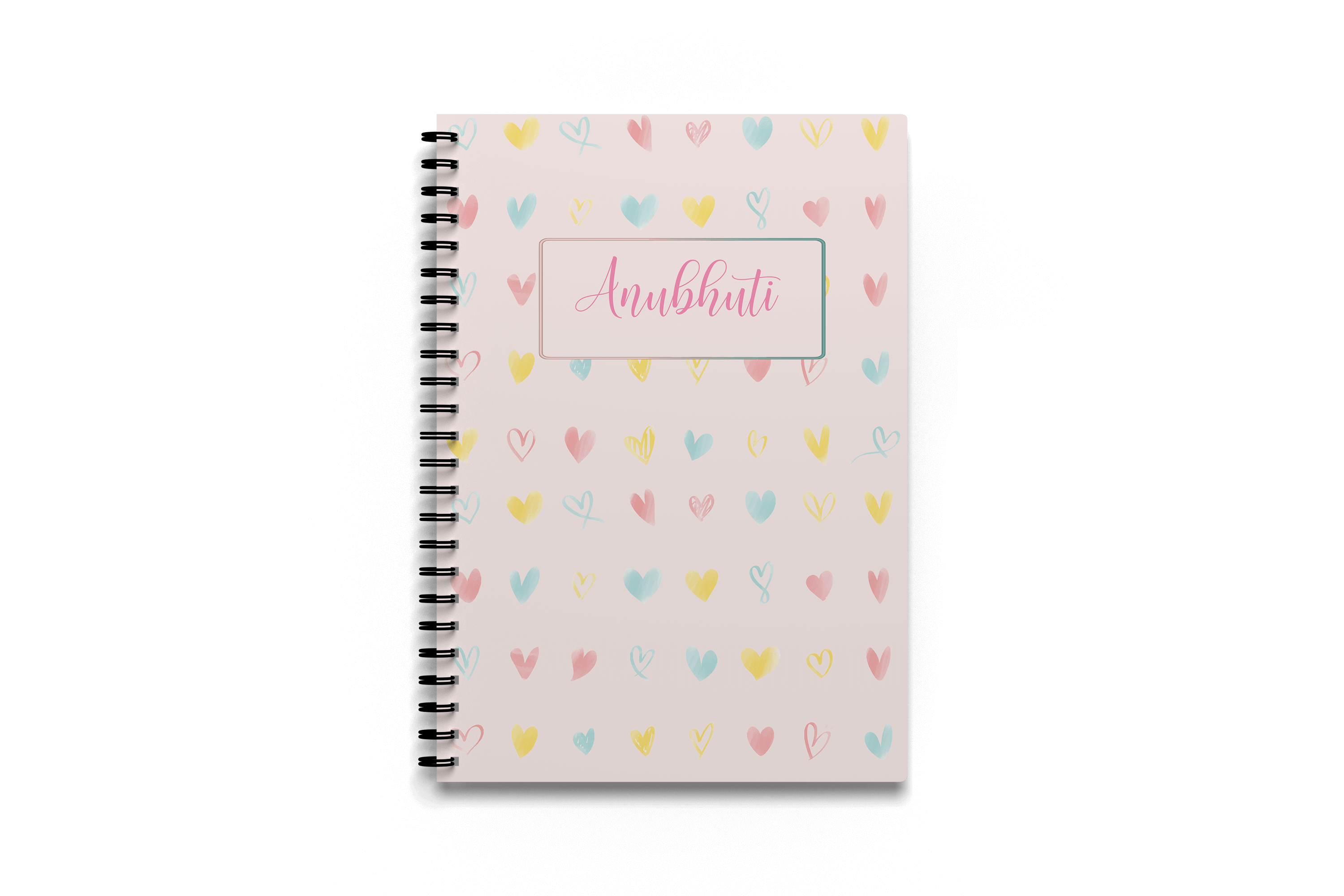 Personalised Notebook - Hearts