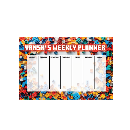 Weekly Planner- blocks