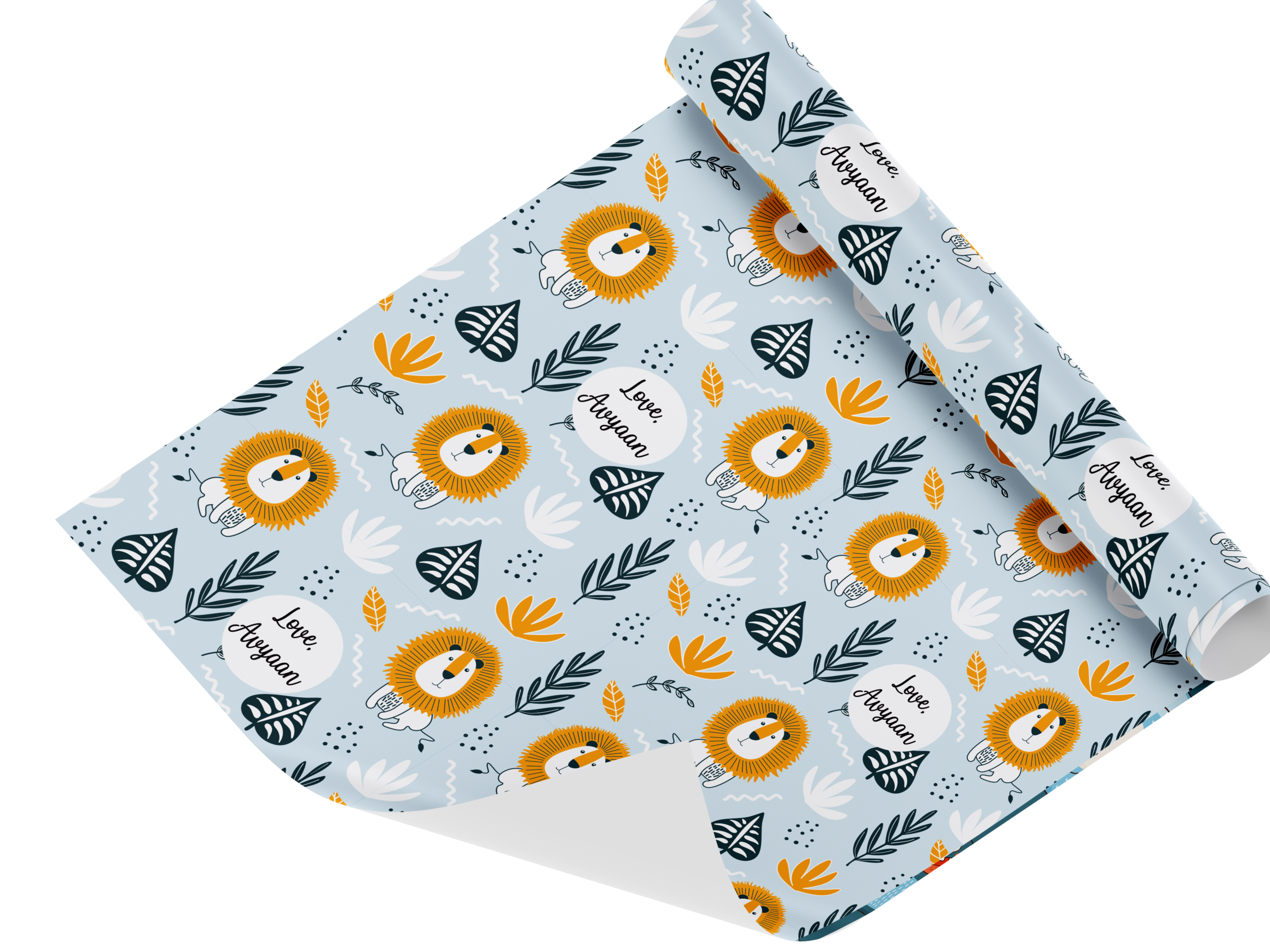 Personalised Wrapping Paper - Lions