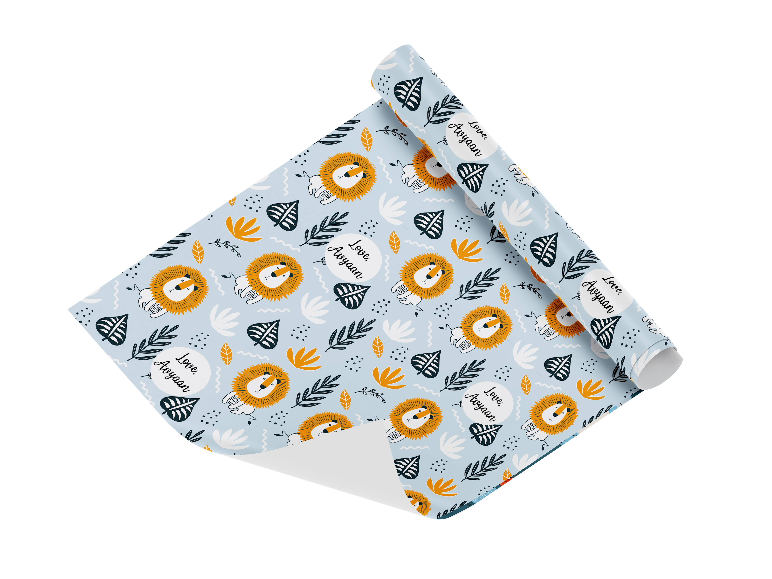 Personalised Wrapping Paper - Lion