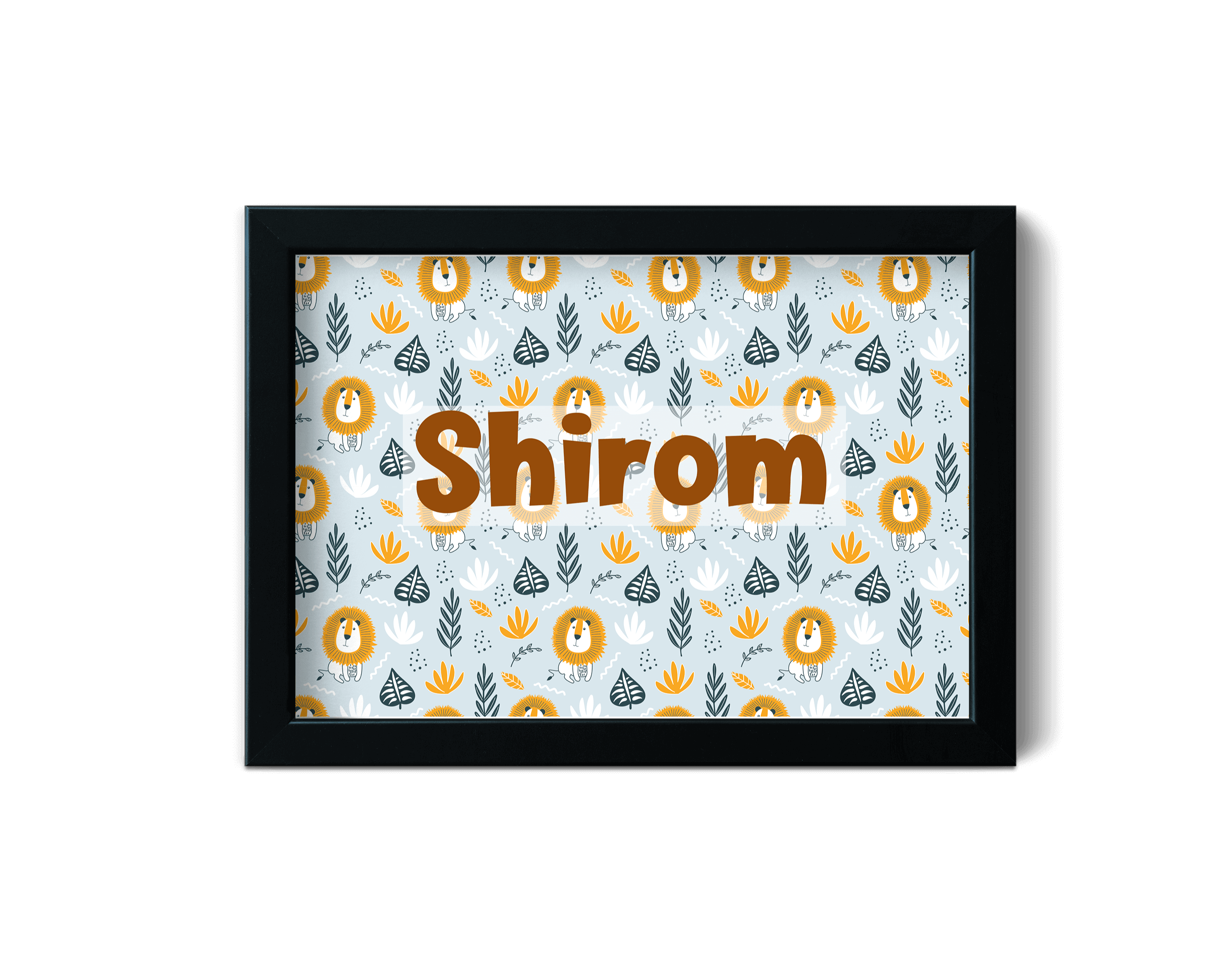 Name Frame - Personalised - Lion