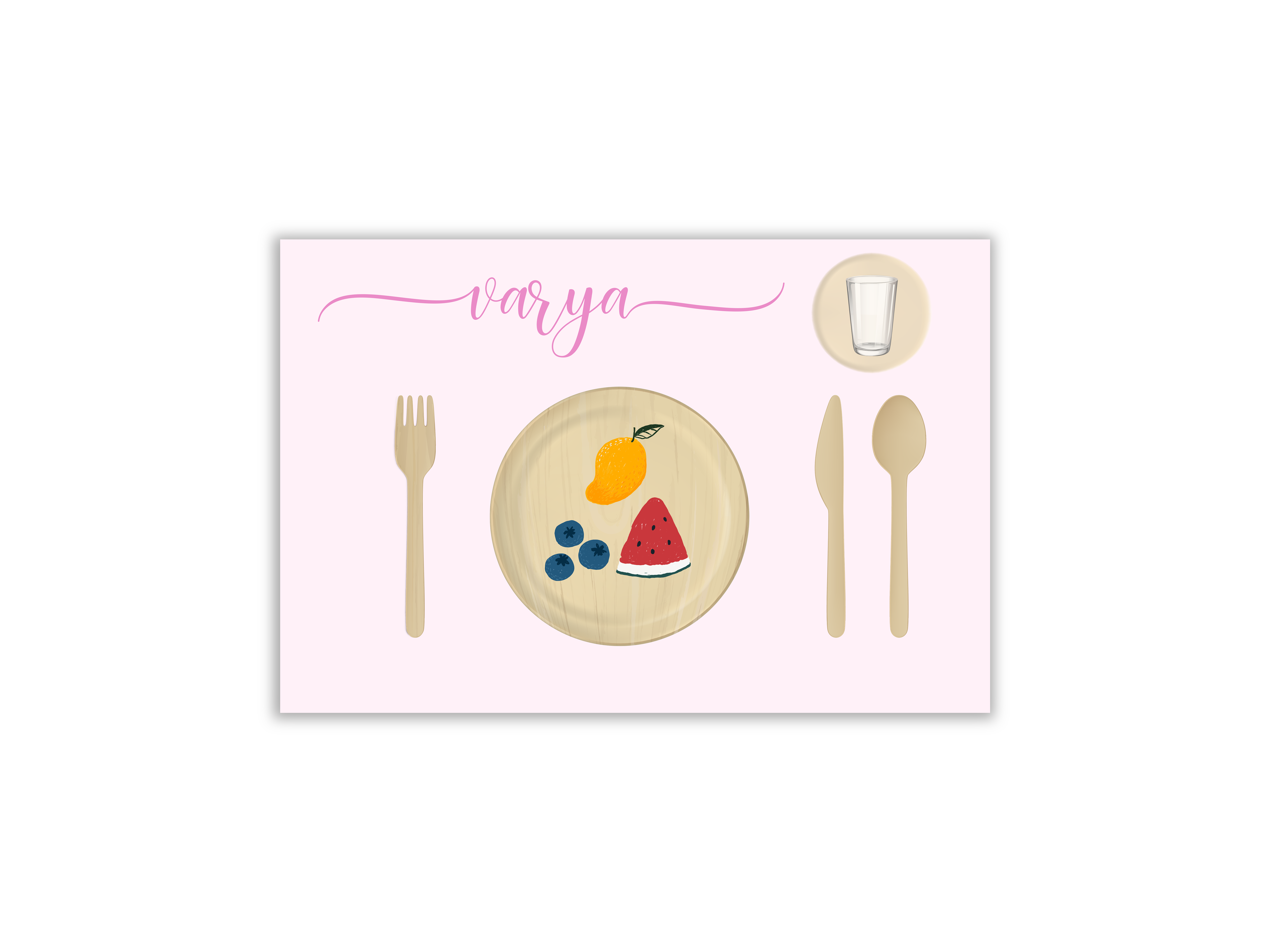 Messy Mat - meal mat pink