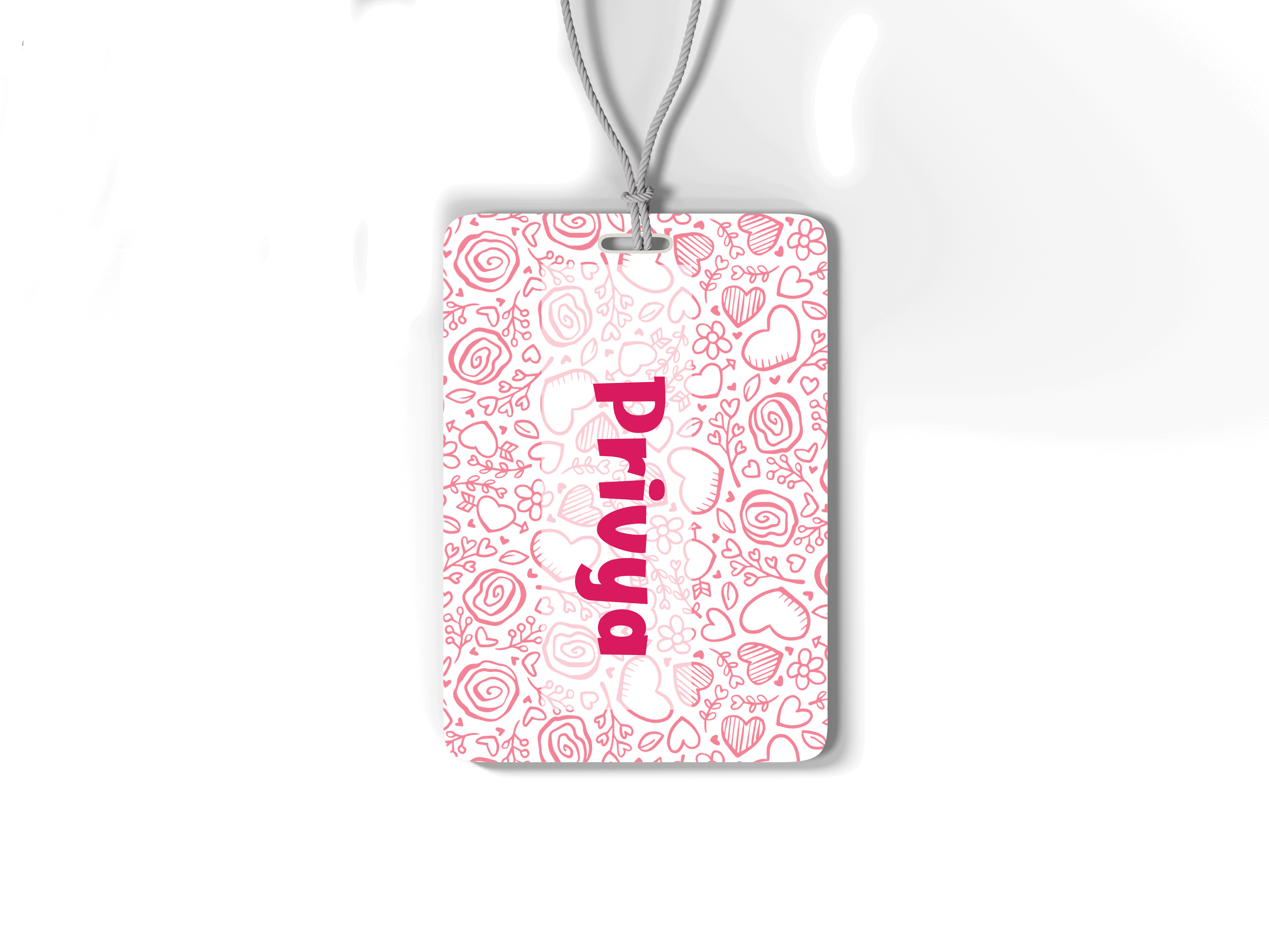 Bag Tag - Personalised - Pink