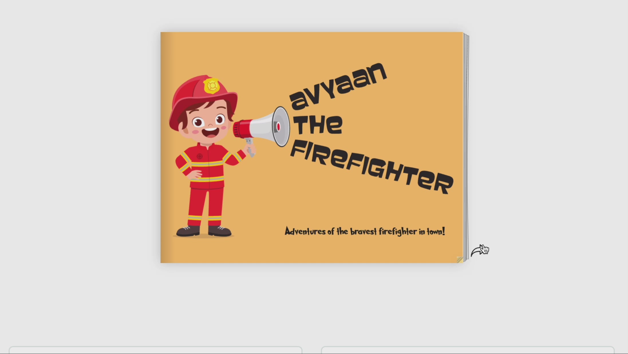 Firefighter storybook - Personalised