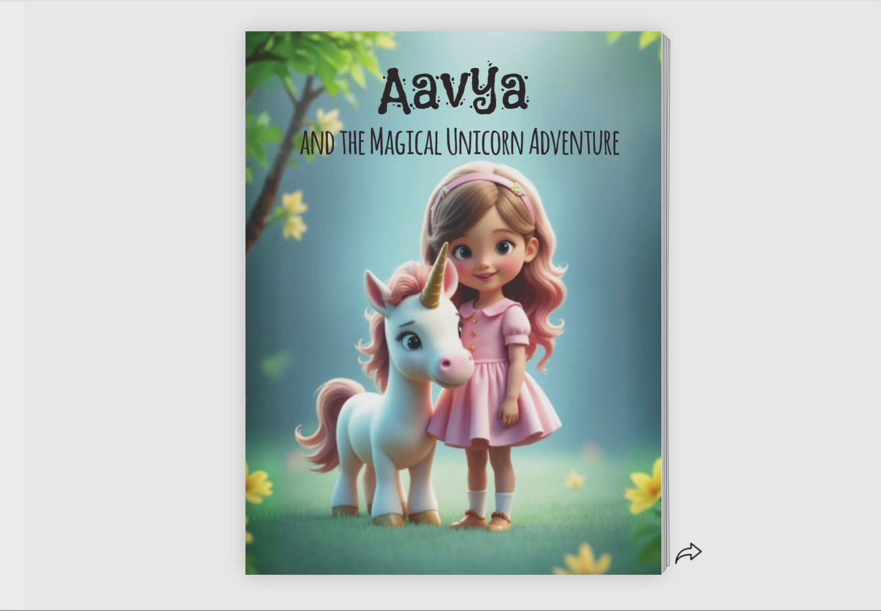 Unicorn storybook - Personalised