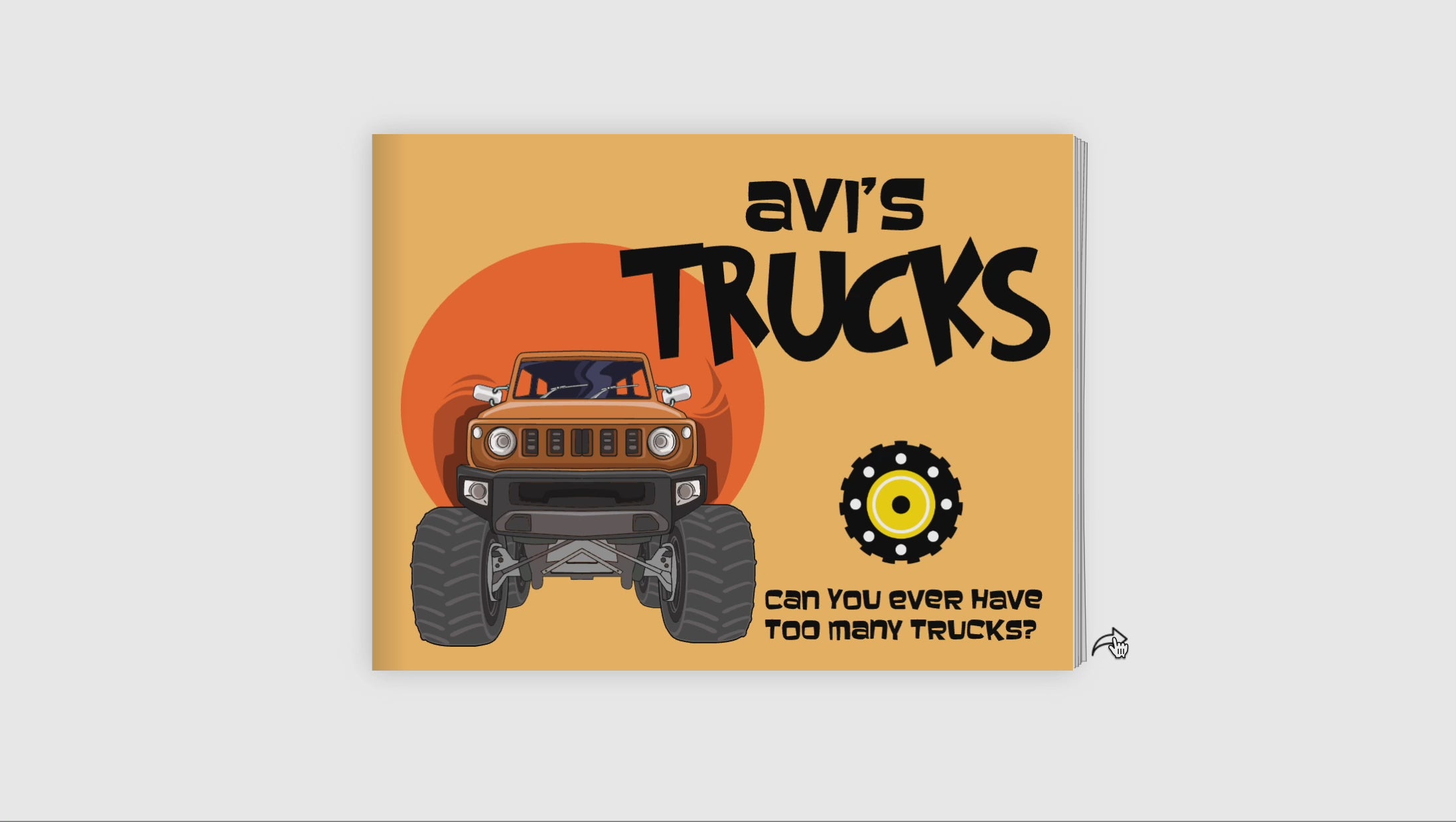 Trucks Storybook - Personalised