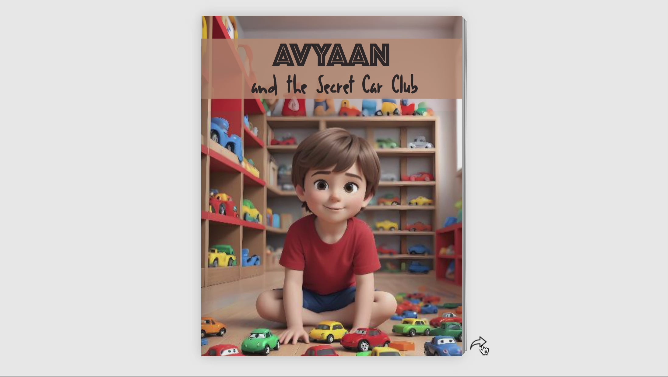 Cars storybook - Personalised